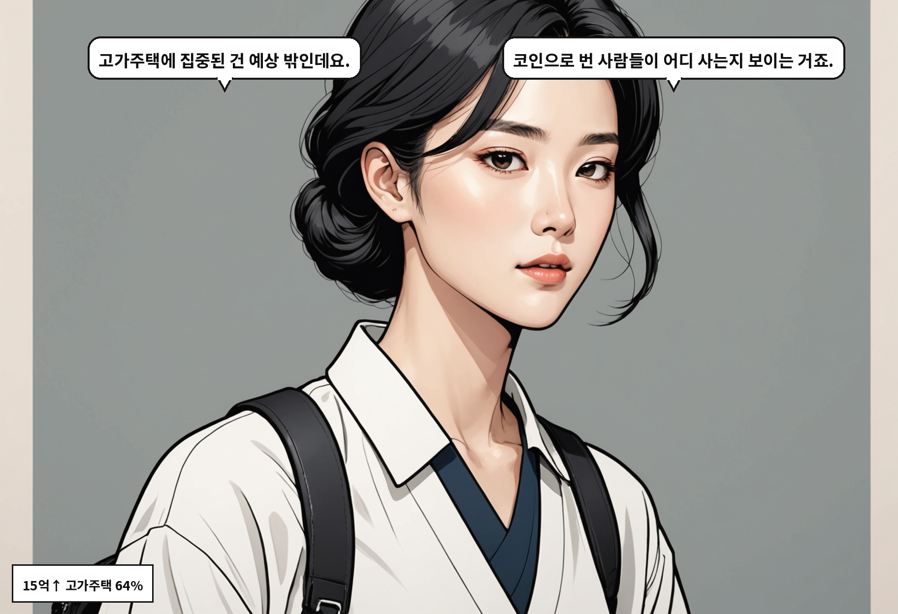B: 고가주택에 집중된 건 예상 밖인데요. A: 코인으로 번 사람들이 어디 사는지 보이는 거죠.