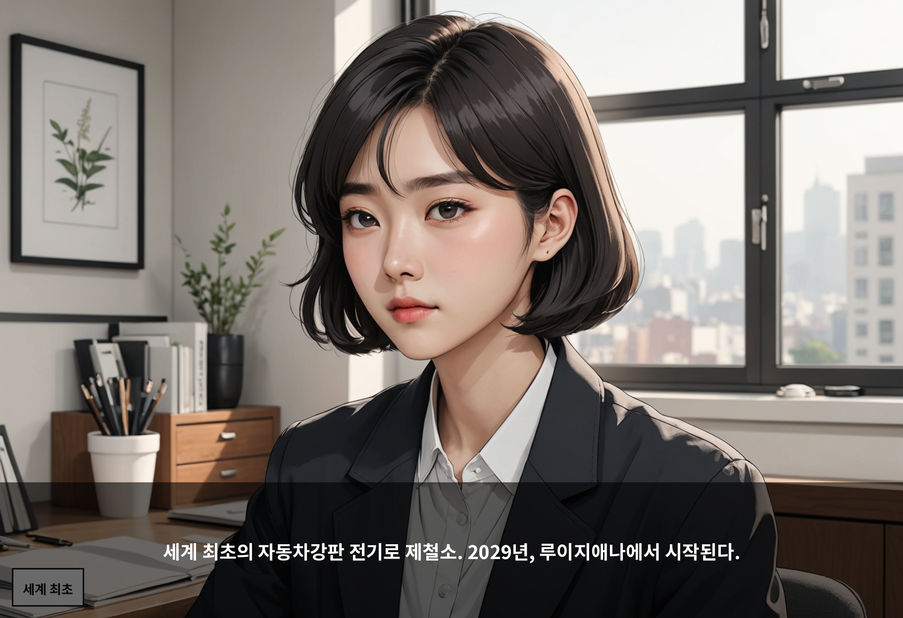 세계 최초의 자동차강판 전기로 제철소. 2029년, 루이지애나에서 시작된다.