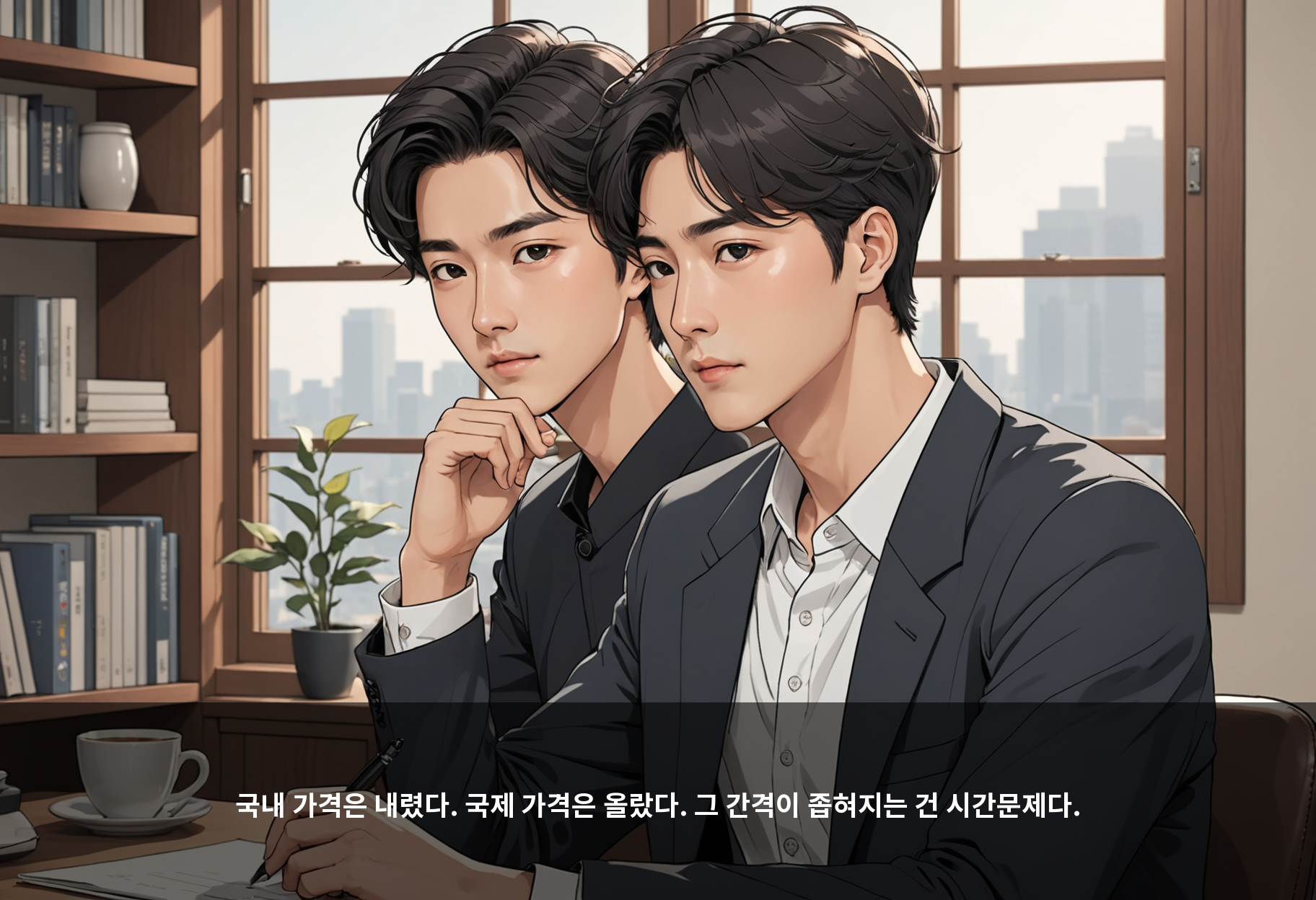 국내 가격은 내렸다. 국제 가격은 올랐다. 그 간격이 좁혀지는 건 시간문제다.