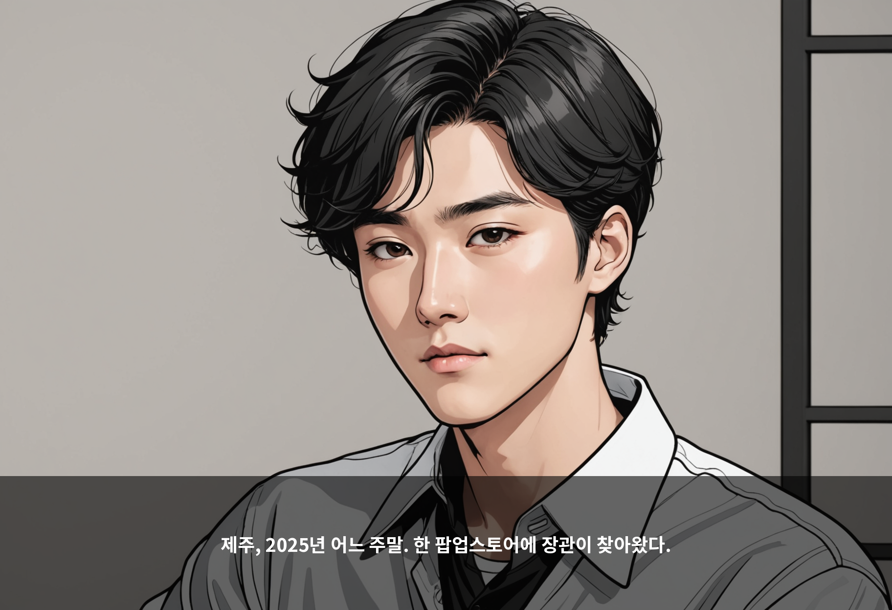 제주, 2025년 어느 주말. 한 팝업스토어에 장관이 찾아왔다.