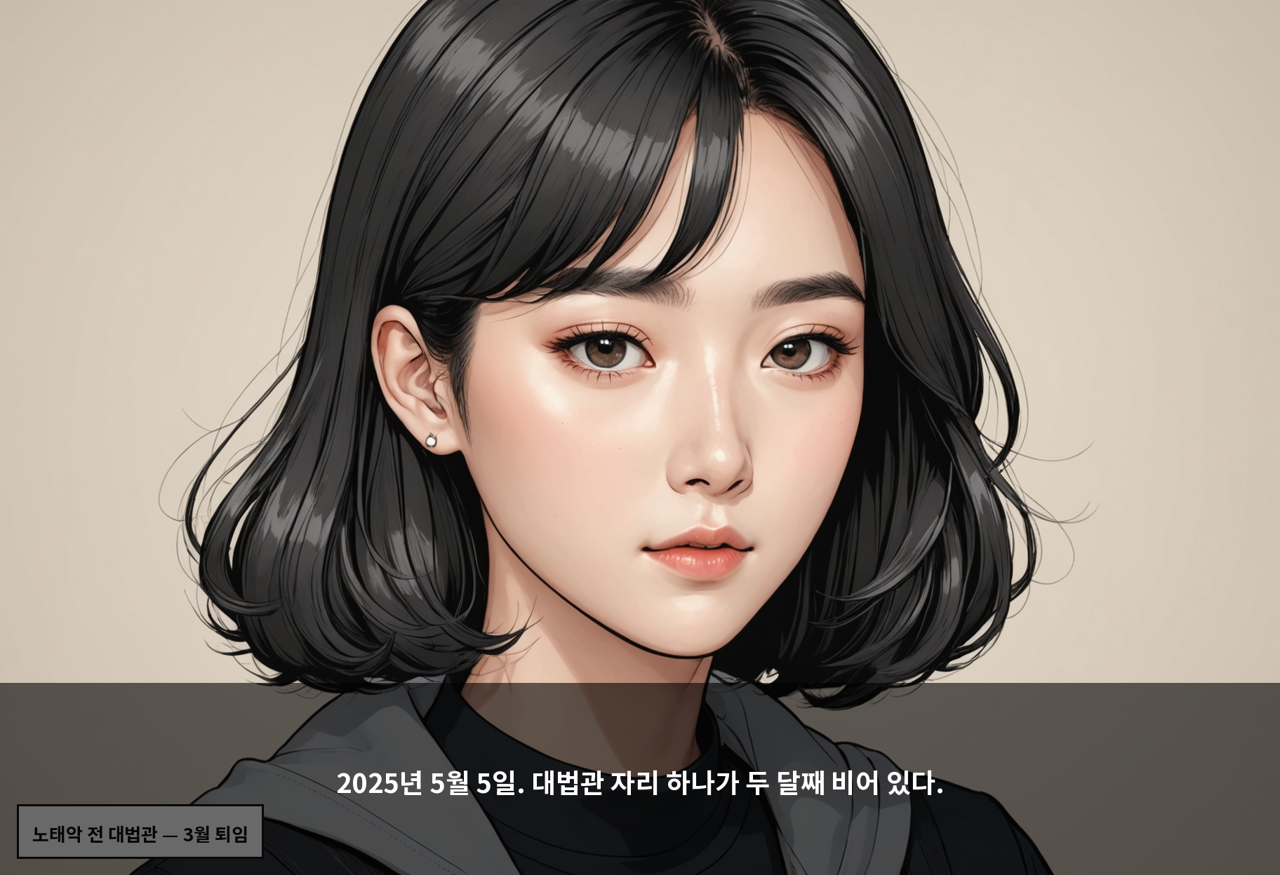 2025년 5월 5일. 대법관 자리 하나가 두 달째 비어 있다.