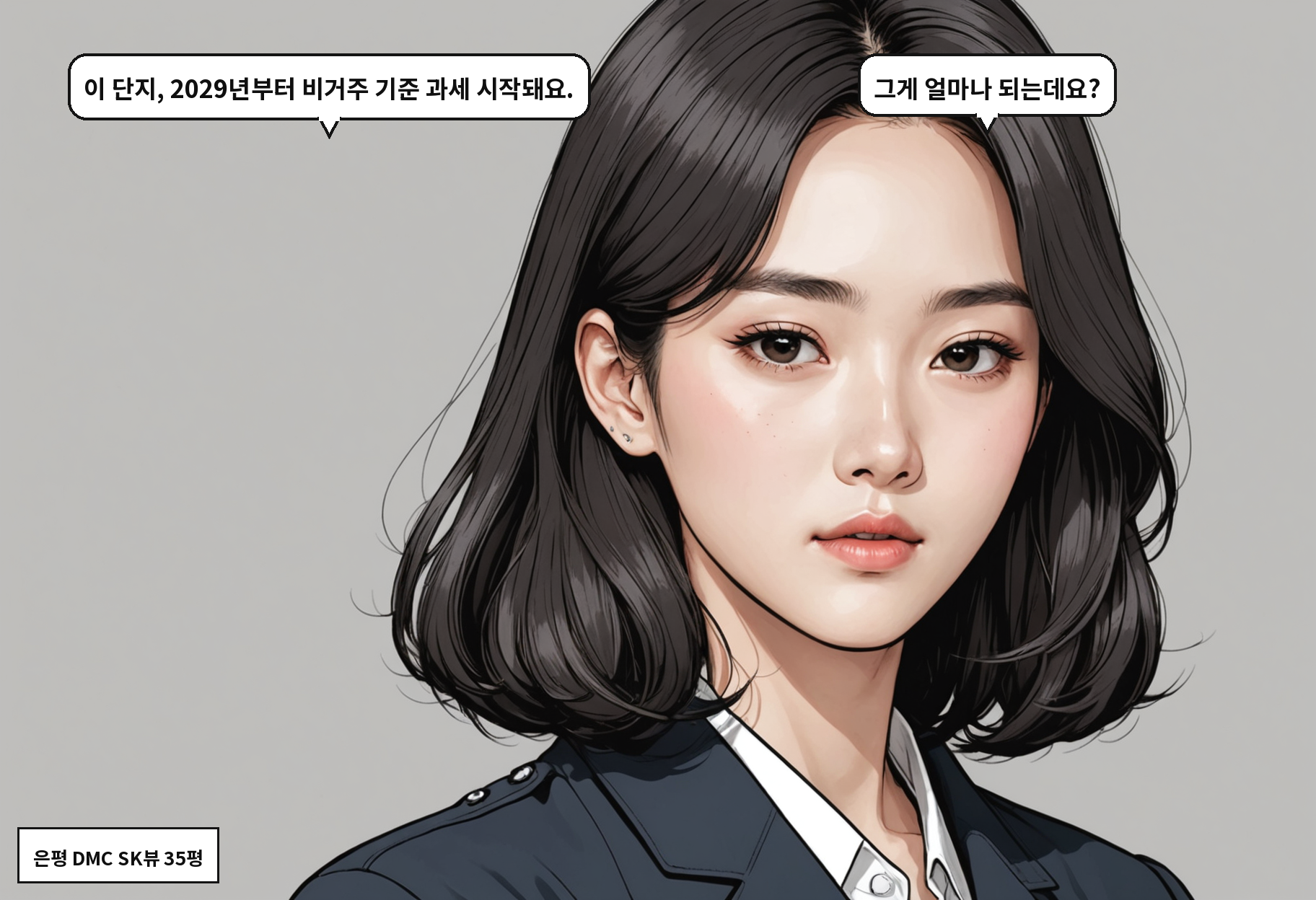 B: 이 단지, 2029년부터 비거주 기준 과세 시작돼요. A: 그게 얼마나 되는데요?