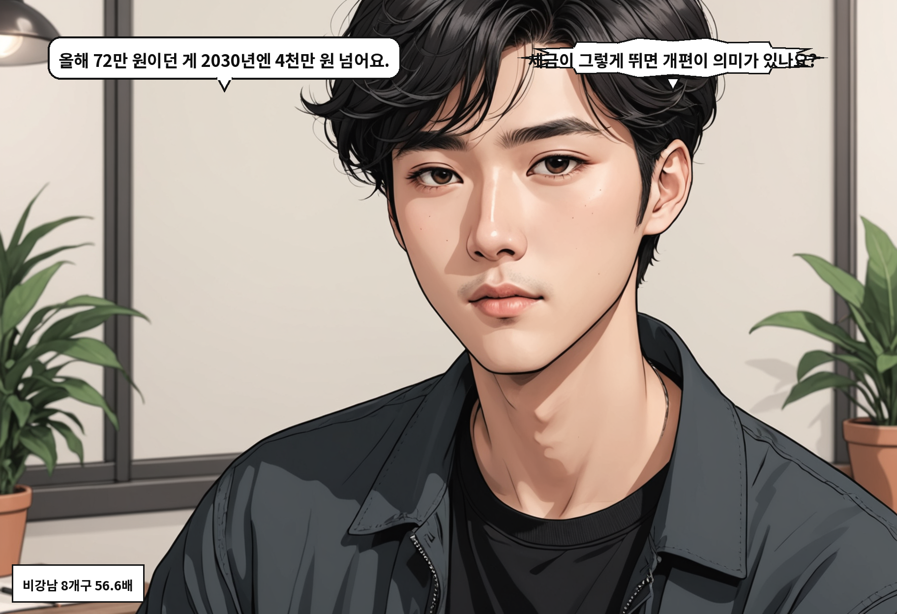 B: 올해 72만 원이던 게 2030년엔 4천만 원 넘어요. A: 세금이 그렇게 뛰면 개편이 의미가 있나요?