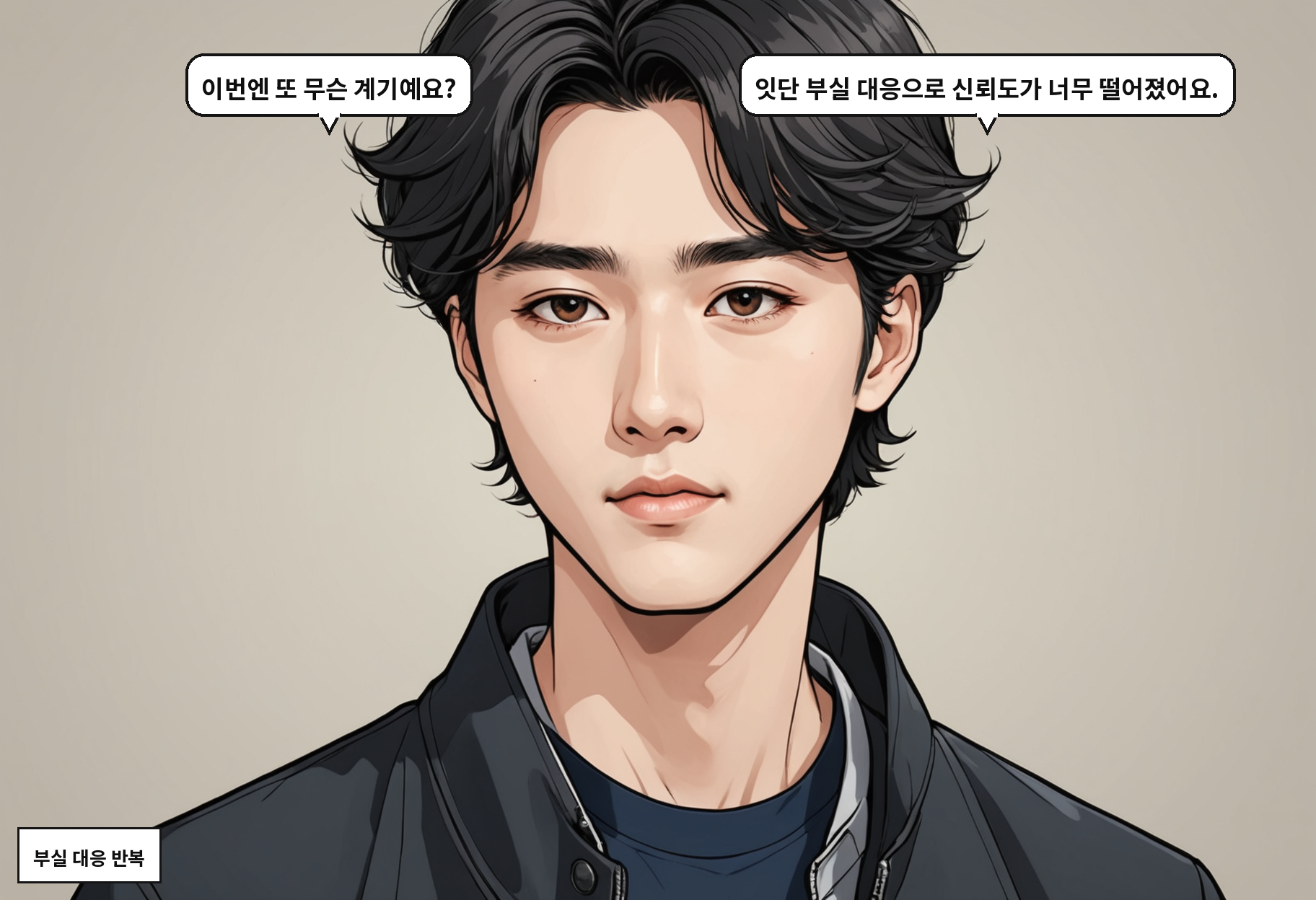 B: 이번엔 또 무슨 계기예요? A: 잇단 부실 대응으로 신뢰도가 너무 떨어졌어요.