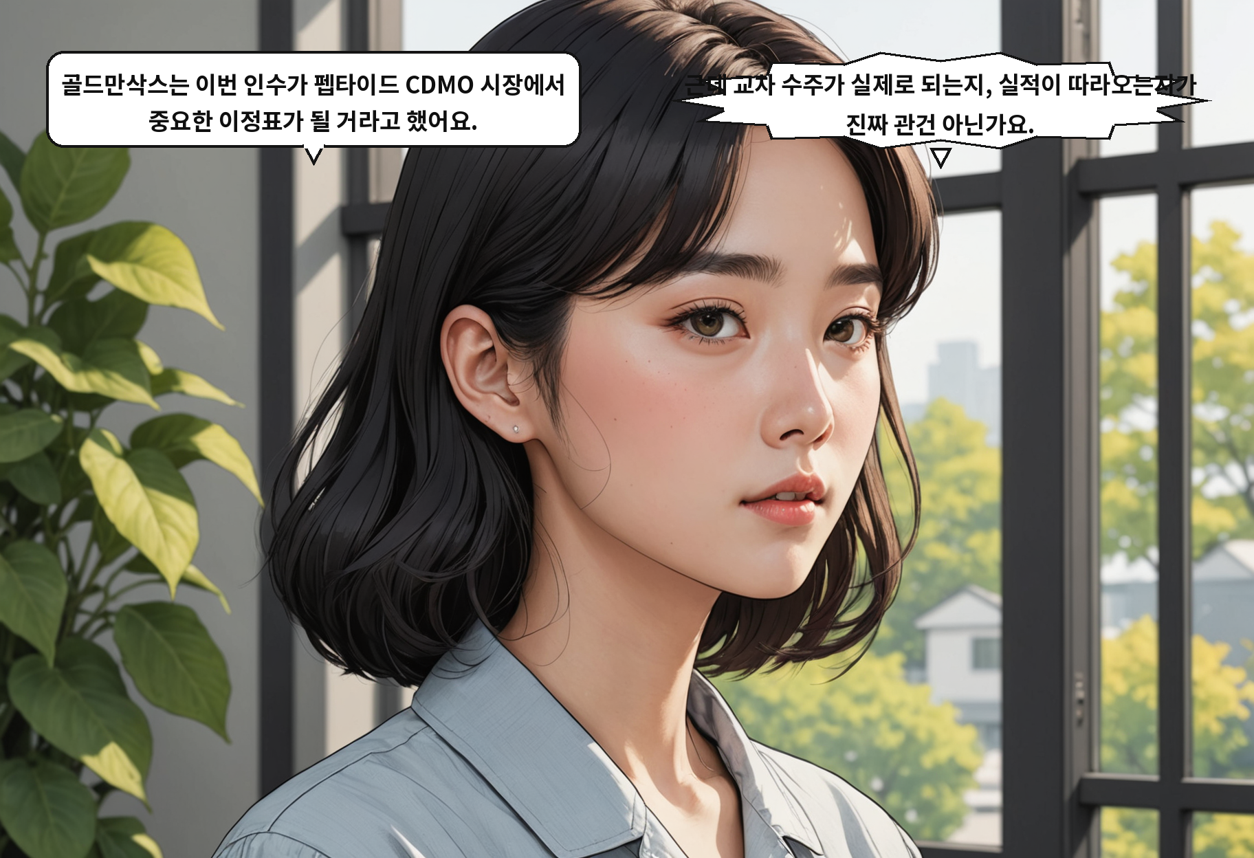 A: 골드만삭스는 이번 인수가 펩타이드 CDMO 시장에서 중요한 이정표가 될 거라고 했어요. B: 근데 교차 수주가 실제로 되는지, 실적이 따라오는지가 진짜 관건 아닌가요.