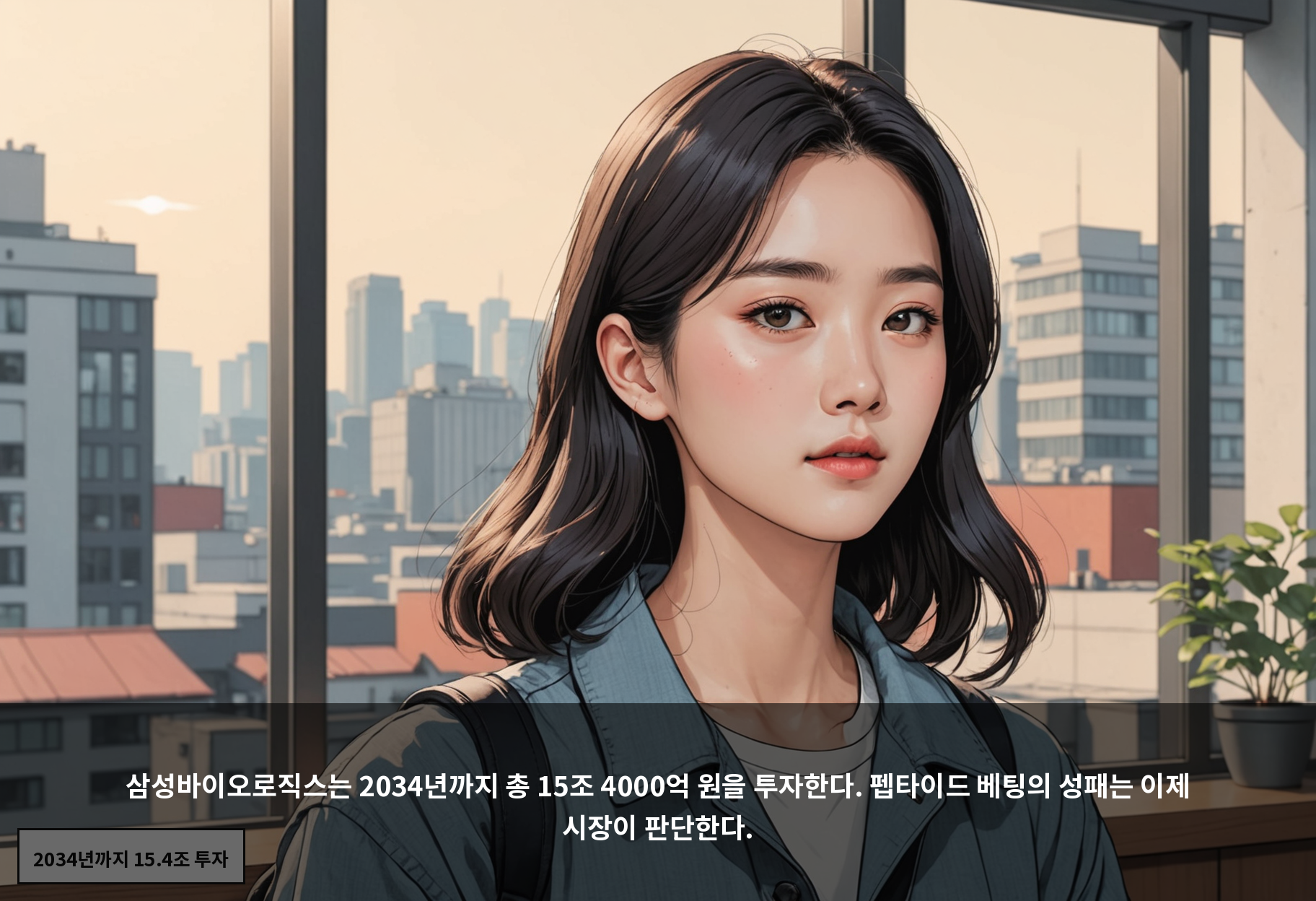 삼성바이오로직스는 2034년까지 총 15조 4000억 원을 투자한다. 펩타이드 베팅의 성패는 이제 시장이 판단한다.