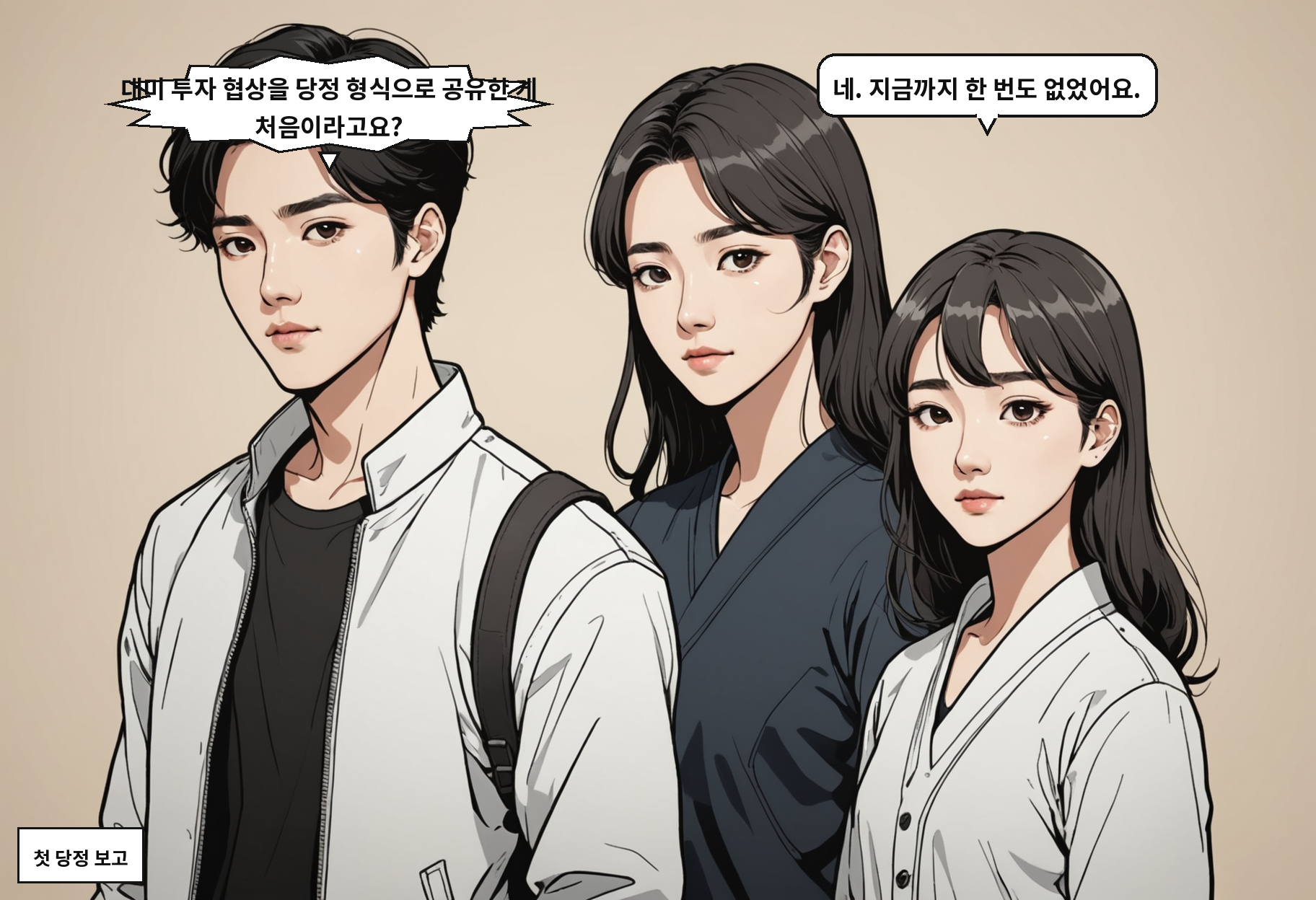 B: 대미 투자 협상을 당정 형식으로 공유한 게 처음이라고요? A: 네. 지금까지 한 번도 없었어요.