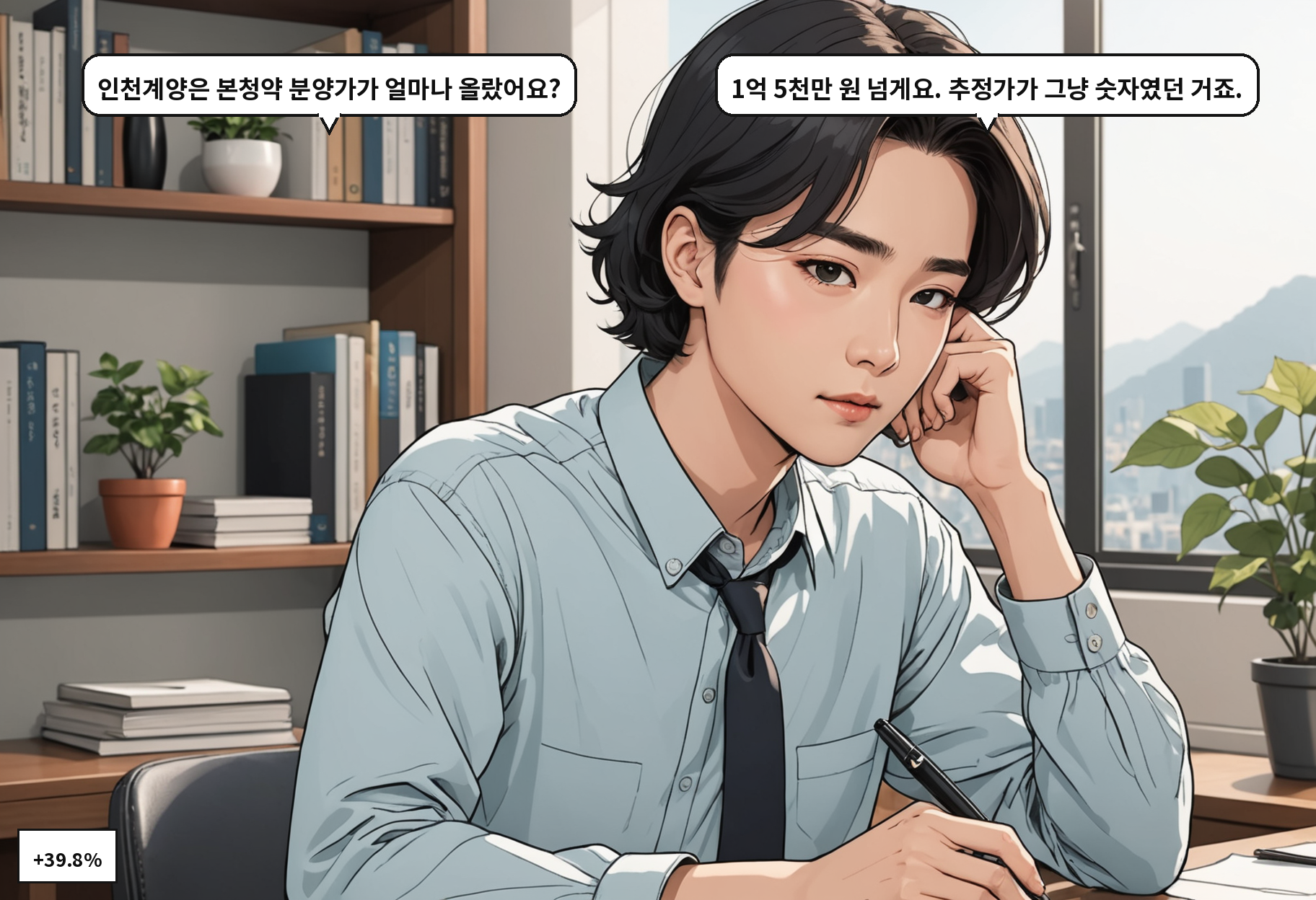 A: 인천계양은 본청약 분양가가 얼마나 올랐어요? B: 1억 5천만 원 넘게요. 추정가가 그냥 숫자였던 거죠.