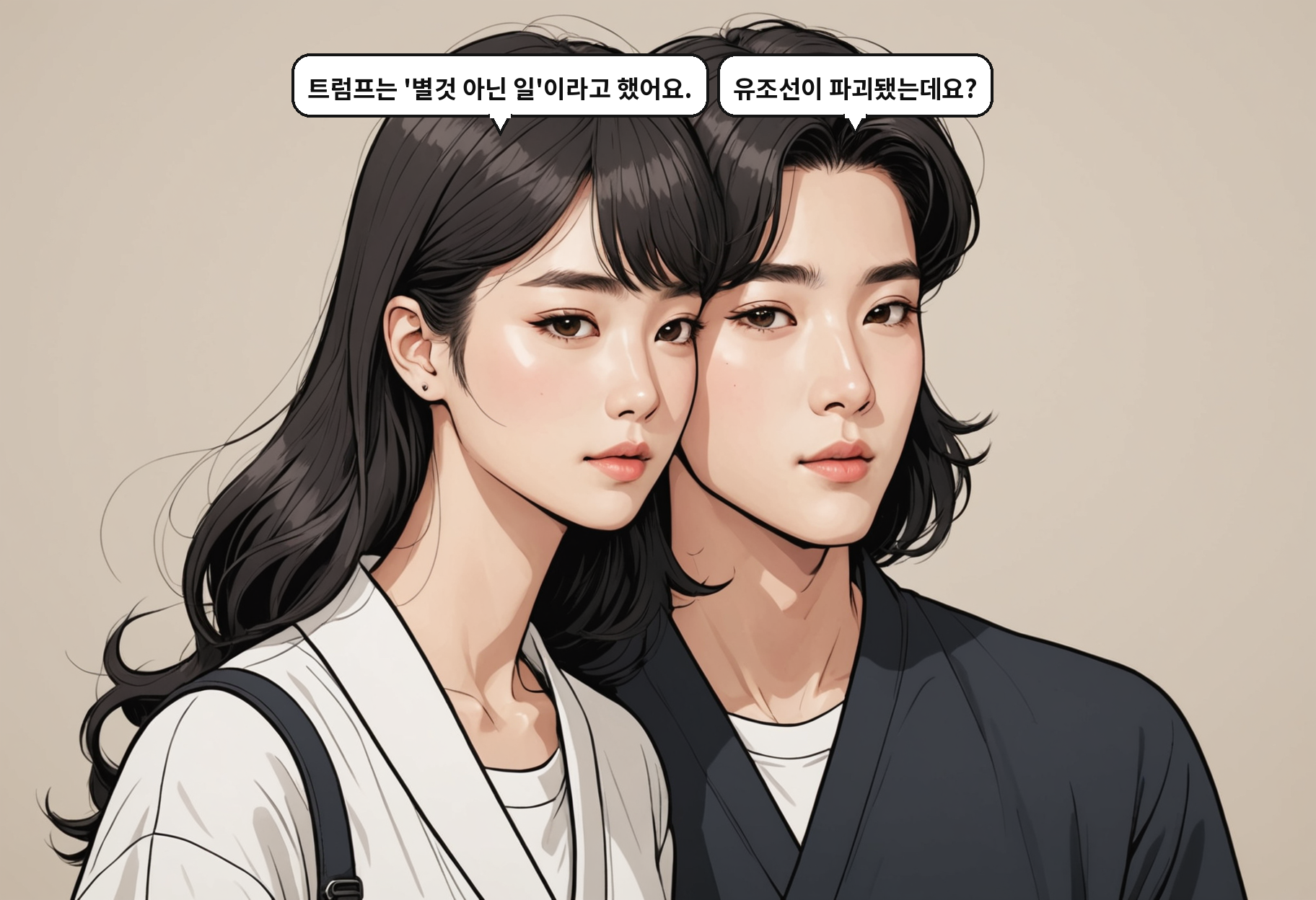 B: 트럼프는 '별것 아닌 일'이라고 했어요. A: 유조선이 파괴됐는데요?