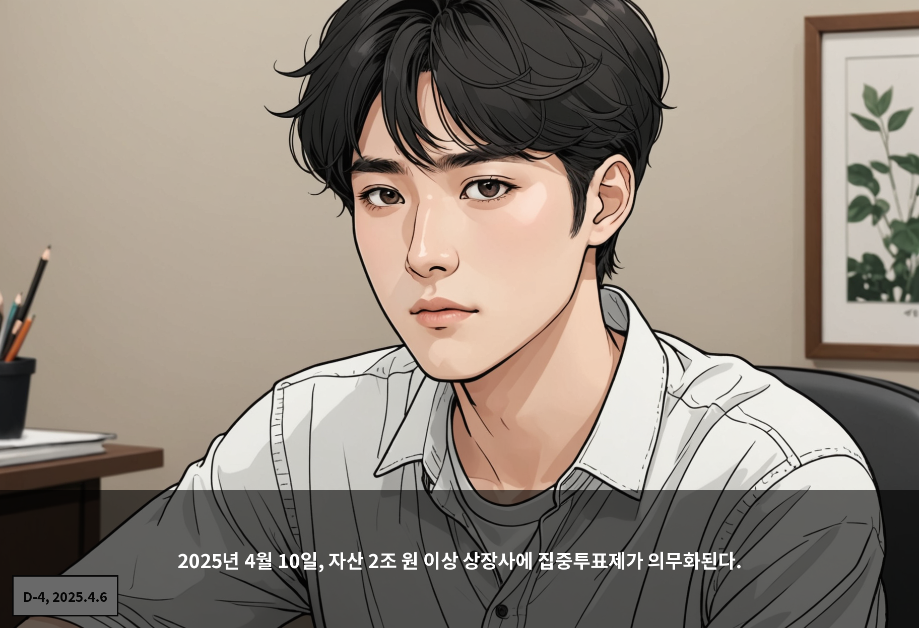 2025년 4월 10일, 자산 2조 원 이상 상장사에 집중투표제가 의무화된다.
