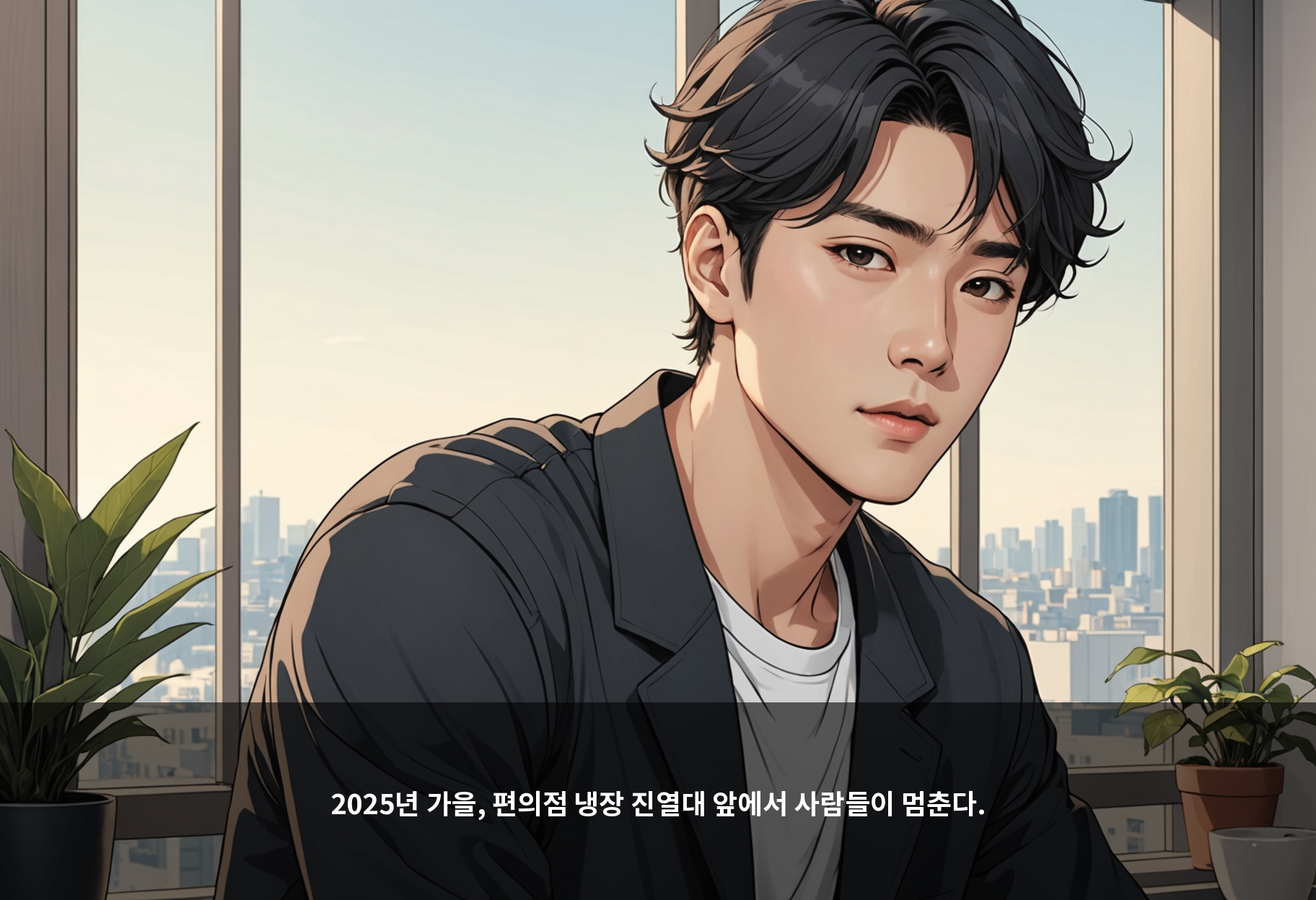 2025년 가을, 편의점 냉장 진열대 앞에서 사람들이 멈춘다.