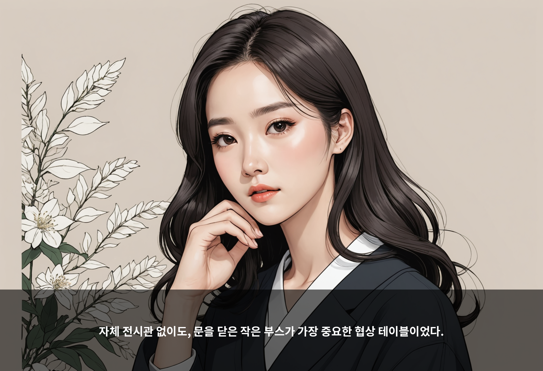 자체 전시관 없이도, 문을 닫은 작은 부스가 가장 중요한 협상 테이블이었다.