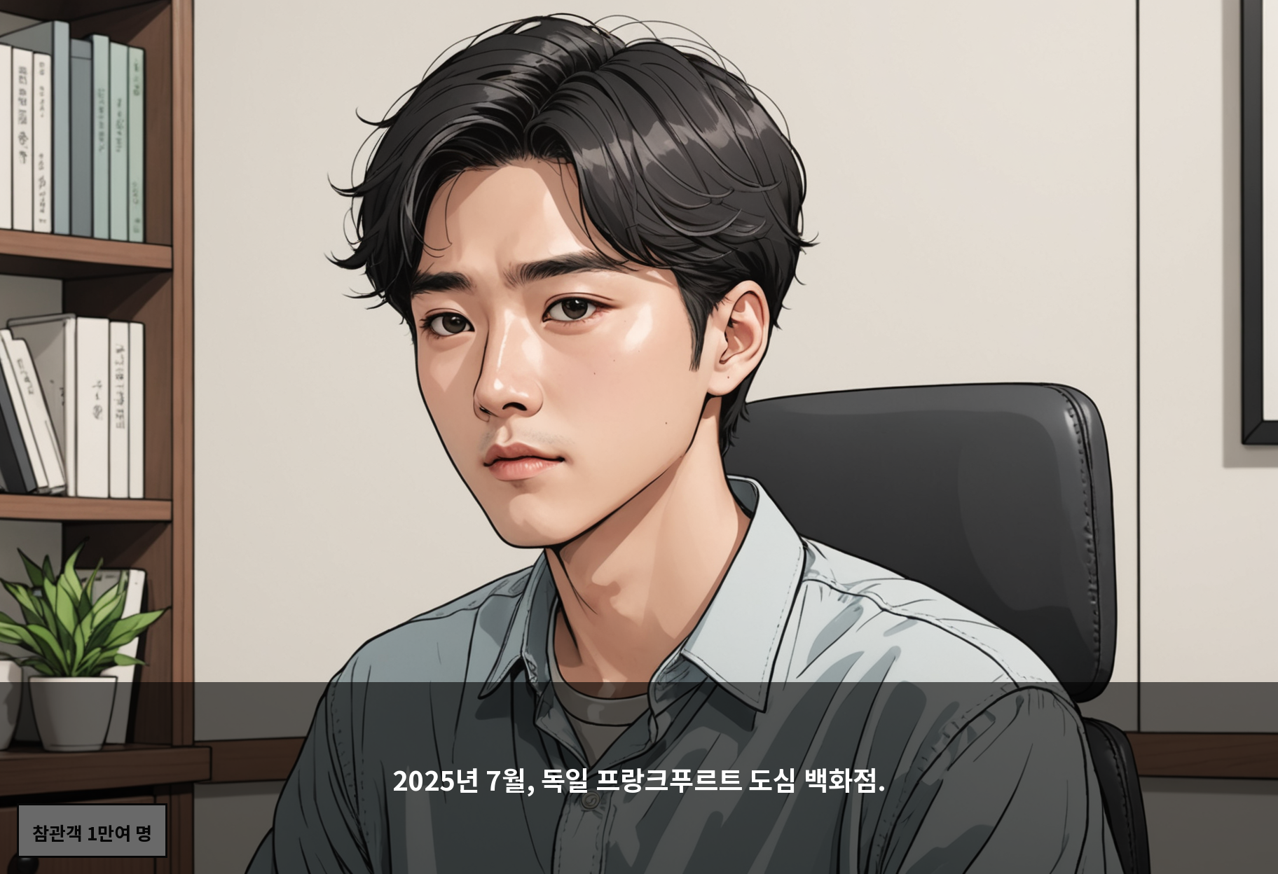 2025년 7월, 독일 프랑크푸르트 도심 백화점.