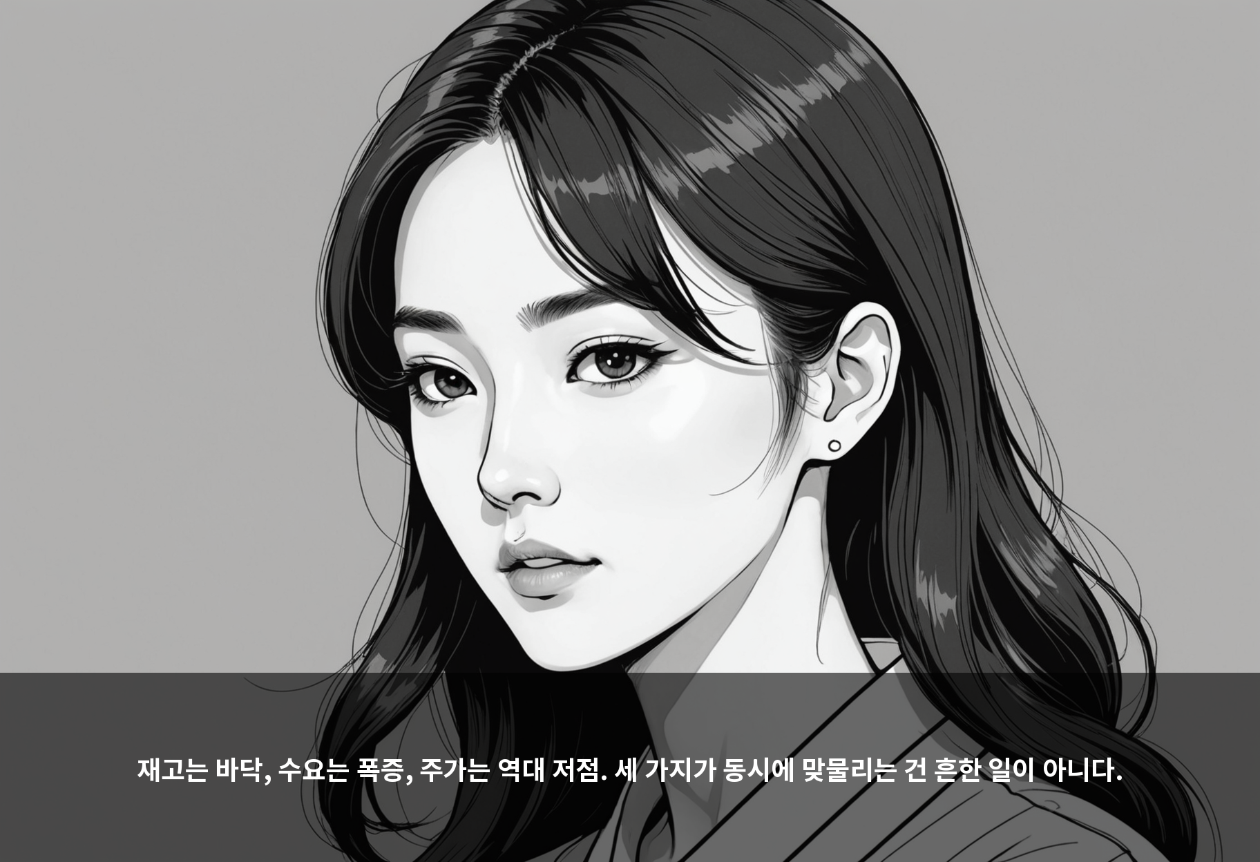 재고는 바닥, 수요는 폭증, 주가는 역대 저점. 세 가지가 동시에 맞물리는 건 흔한 일이 아니다.