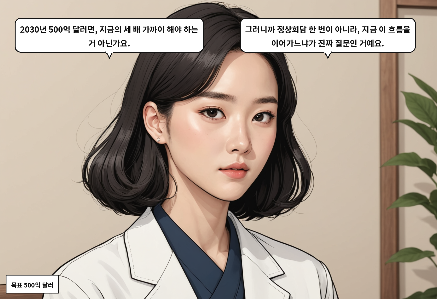 B: 2030년 500억 달러면, 지금의 세 배 가까이 해야 하는 거 아닌가요. A: 그러니까 정상회담 한 번이 아니라, 지금 이 흐름을 이어가느냐가 진짜 질문인 거예요.