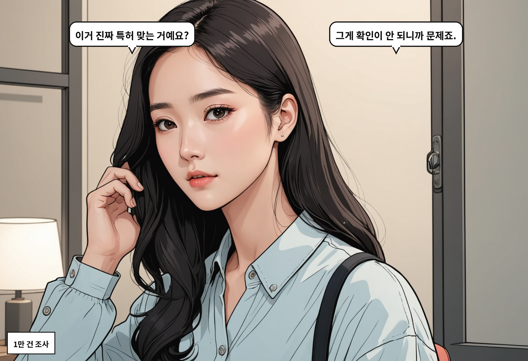 A: 이거 진짜 특허 맞는 거예요? B: 그게 확인이 안 되니까 문제죠.