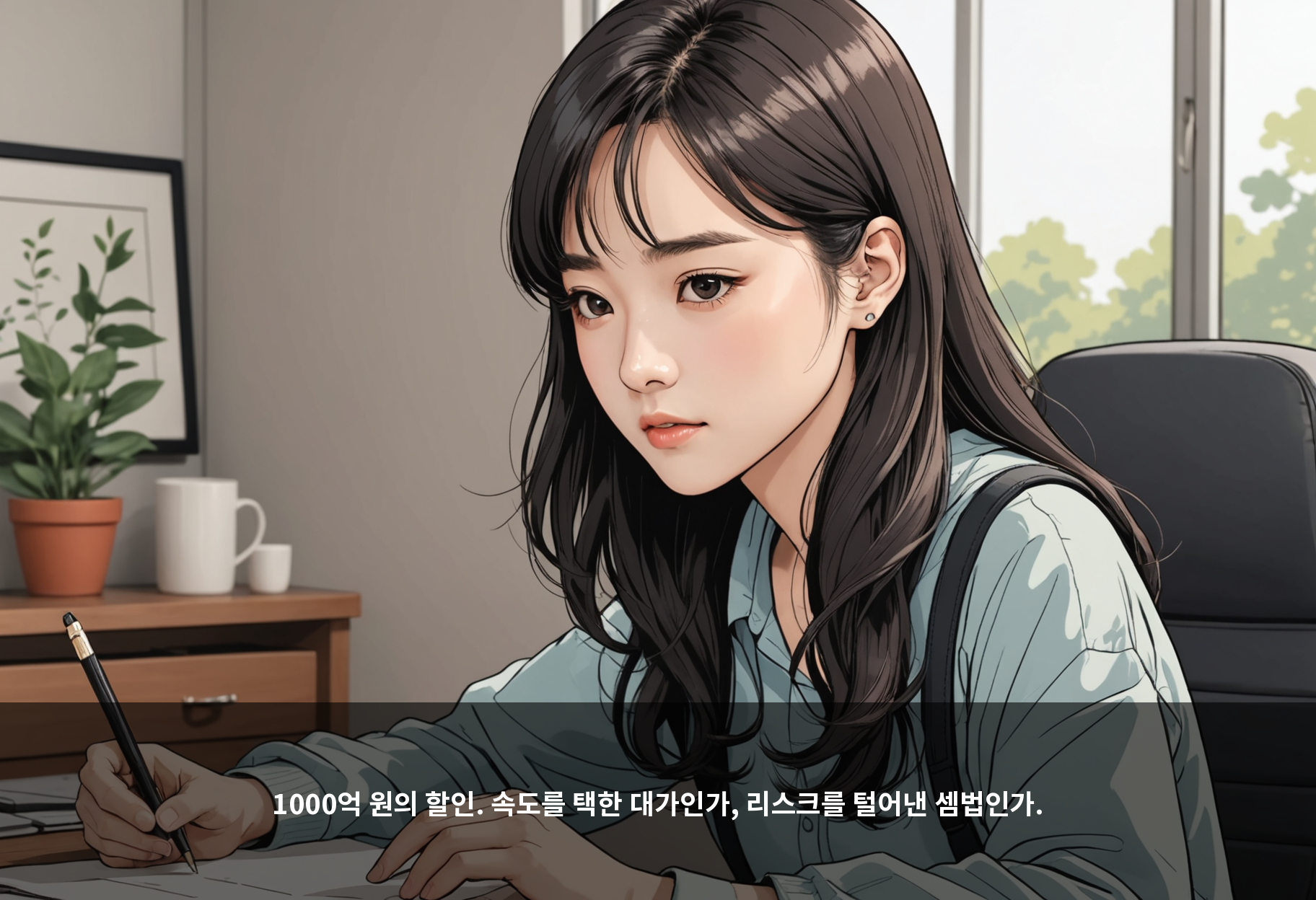 1000억 원의 할인. 속도를 택한 대가인가, 리스크를 털어낸 셈법인가.