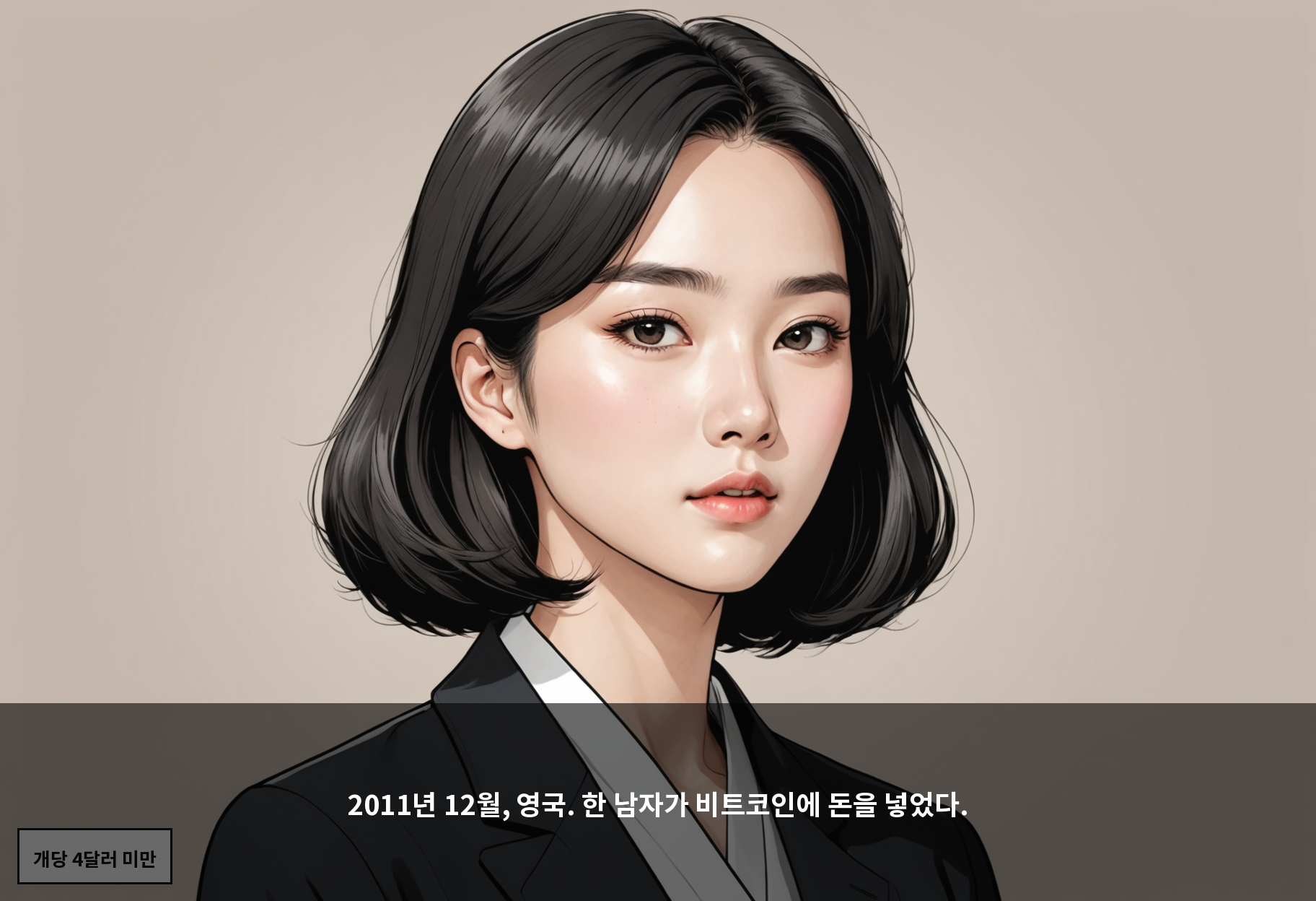 2011년 12월, 영국. 한 남자가 비트코인에 돈을 넣었다.