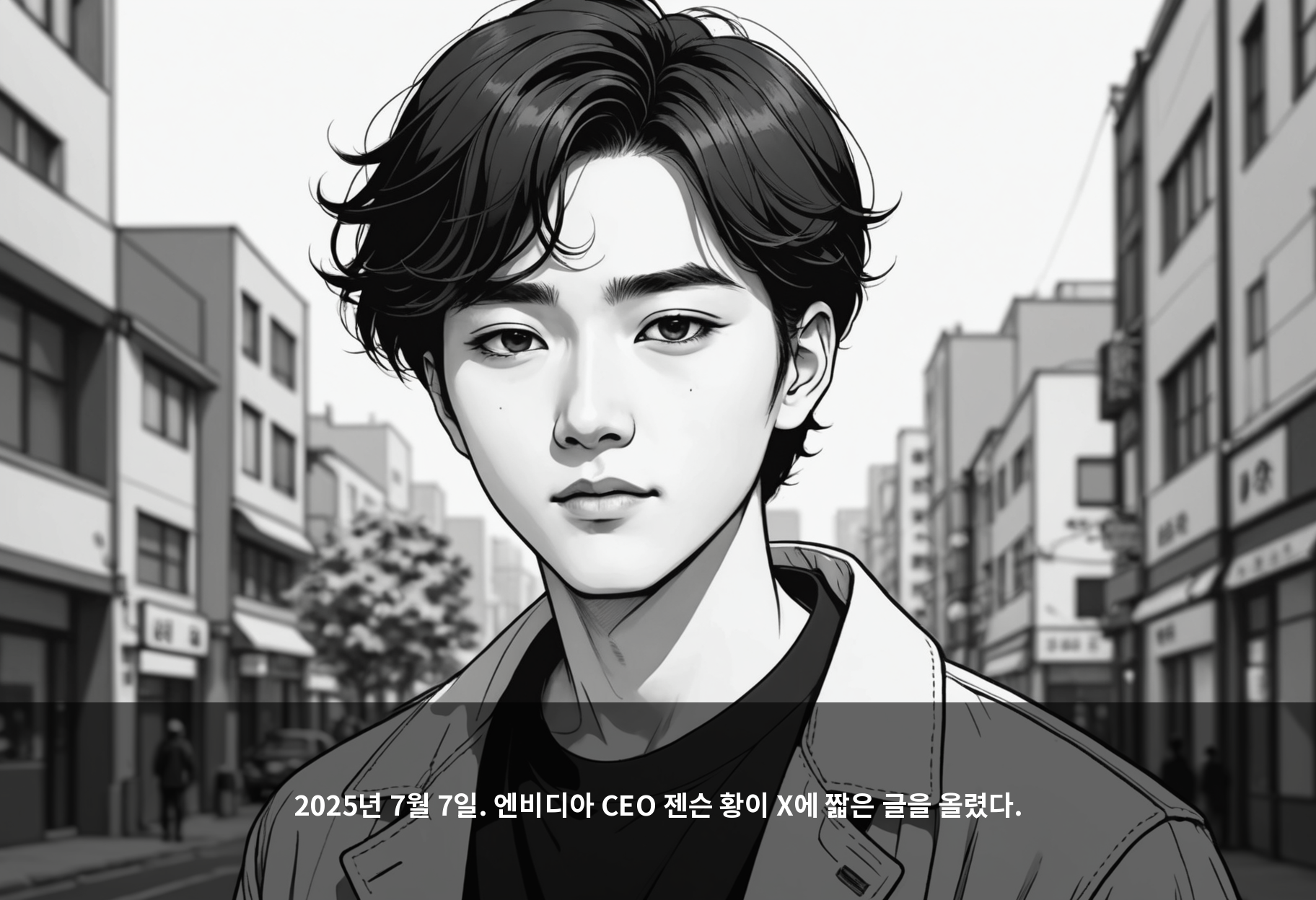 2025년 7월 7일. 엔비디아 CEO 젠슨 황이 X에 짧은 글을 올렸다.