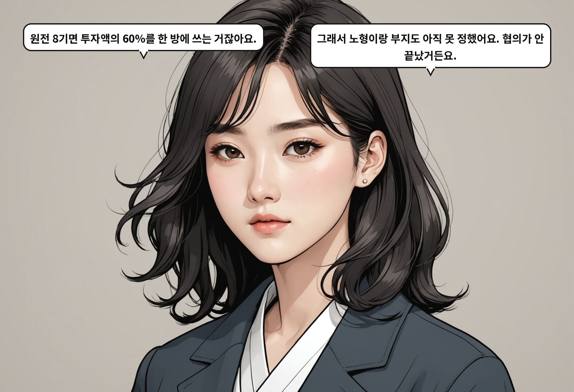 A: 처음엔 168억 달러였는데, 협상하다 보니 223억 달러가 됐어요. B: 두 달 사이에 30조 원짜리가 됐네요.