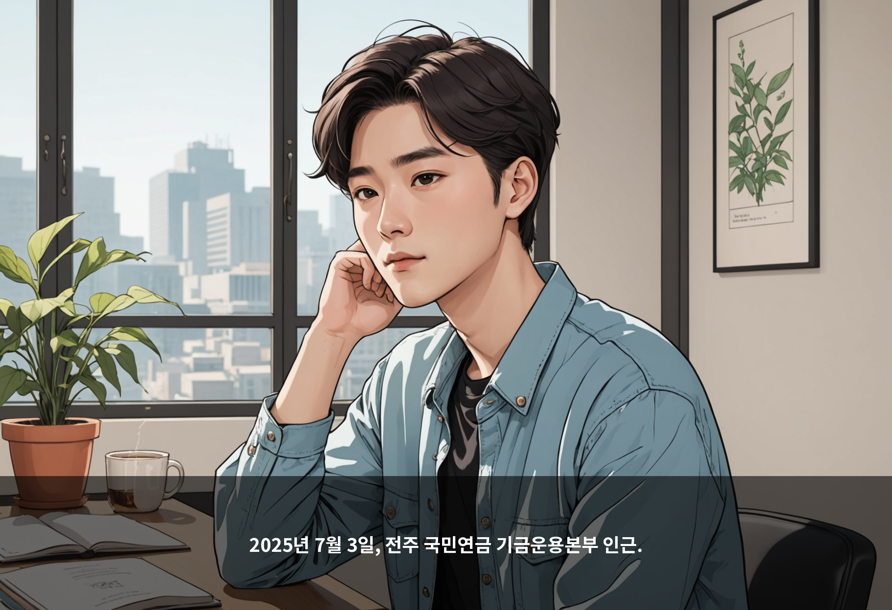 2025년 7월 3일, 전주 국민연금 기금운용본부 인근.