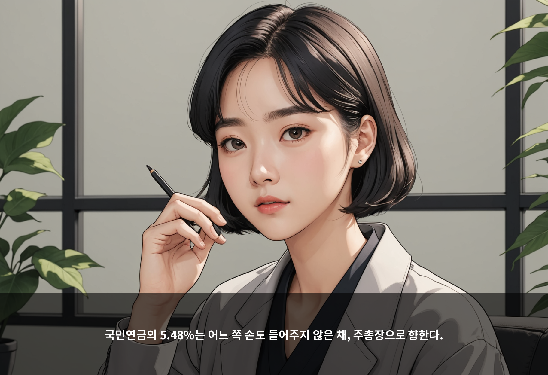 국민연금의 5.48%는 어느 쪽 손도 들어주지 않은 채, 주총장으로 향한다.