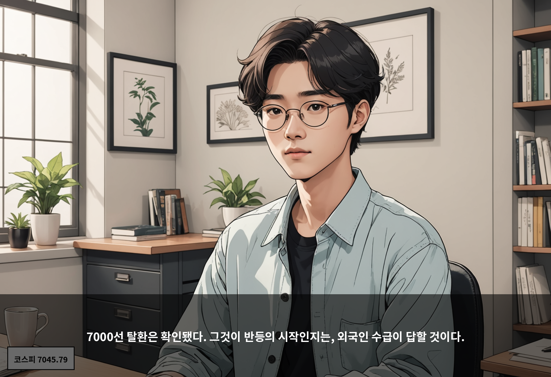 7000선 탈환은 확인됐다. 그것이 반등의 시작인지는, 외국인 수급이 답할 것이다.