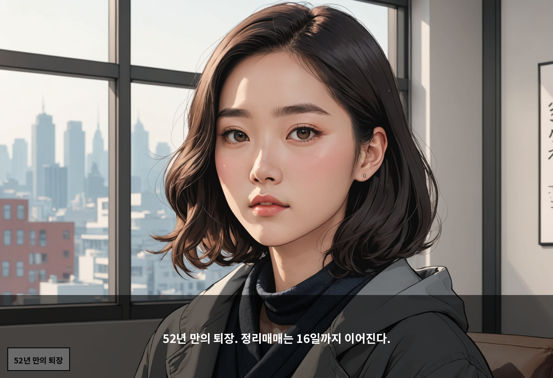 52년 만의 퇴장. 정리매매는 16일까지 이어진다.