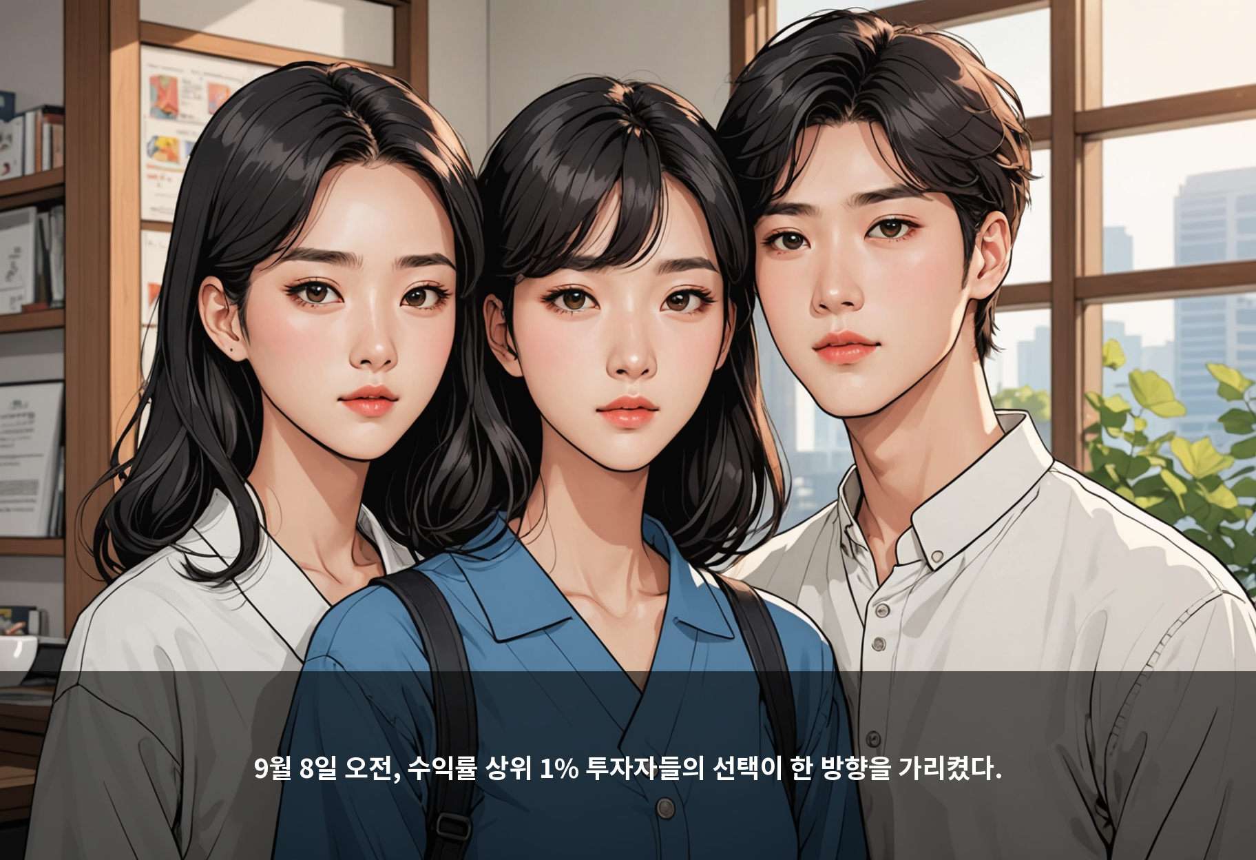9월 8일 오전, 수익률 상위 1% 투자자들의 선택이 한 방향을 가리켰다.