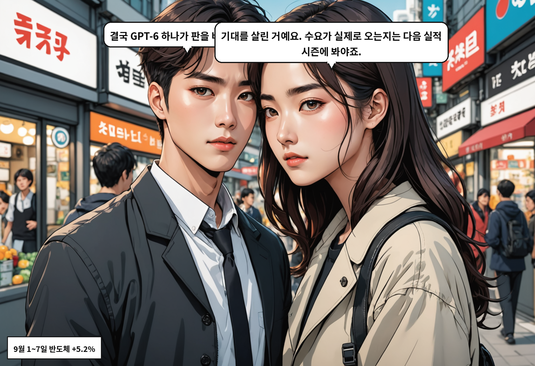 B: 결국 GPT-6 하나가 판을 바꾼 건가요? A: 기대를 살린 거예요. 수요가 실제로 오는지는 다음 실적 시즌에 봐야죠.