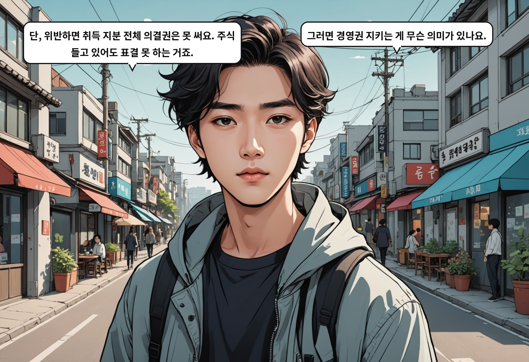 A: 의결권 강제 행사 시 형사처벌 조항도 없앴어요. M&A 거래 전체가 얼어붙을 수 있다는 우려 때문에요. B: 그건 저도 처음 알았어요. 제재는 남기되 형벌은 빼는 거네요.