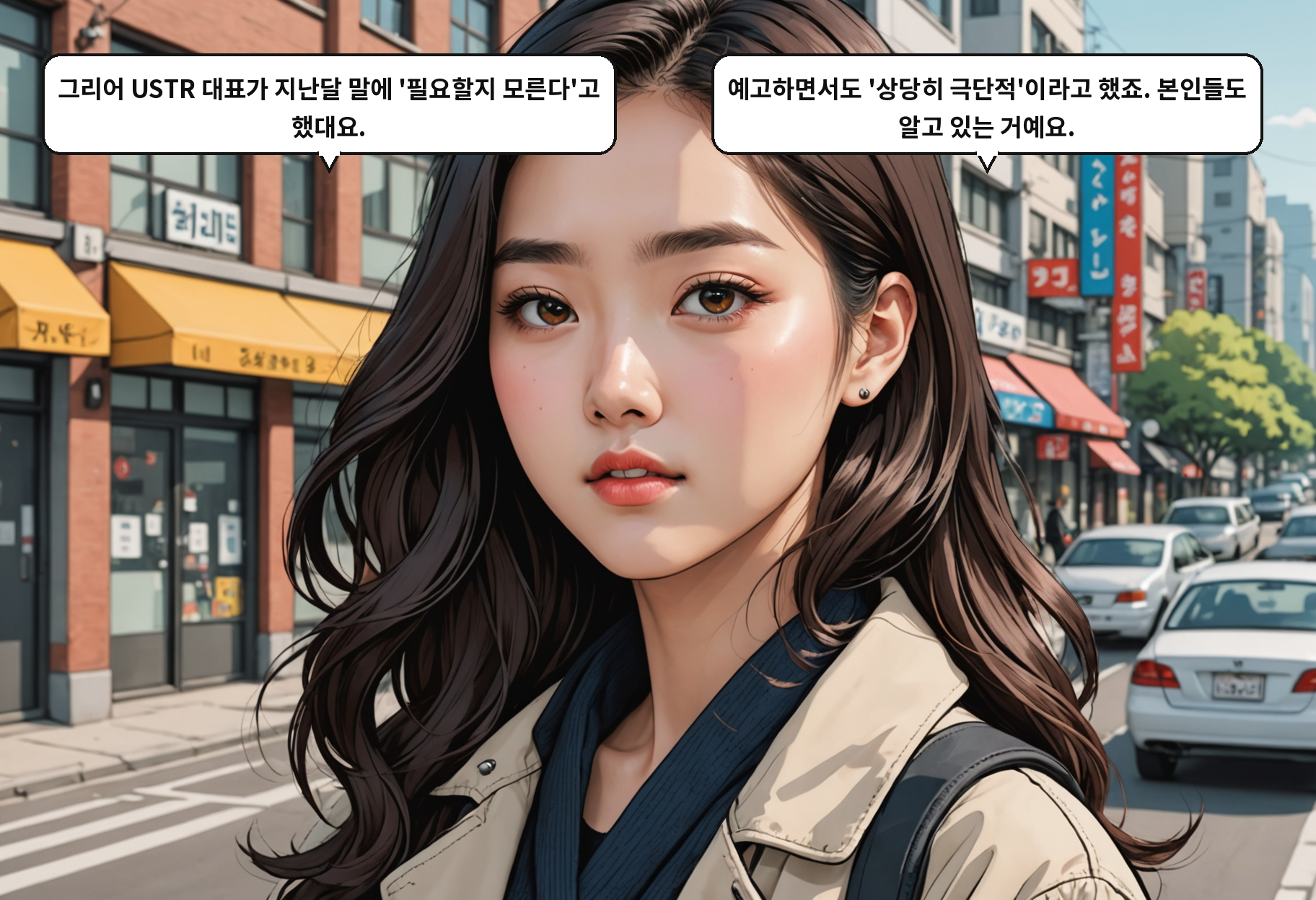 A: 그리어 USTR 대표가 지난달 말에 '필요할지 모른다'고 했대요. B: 예고하면서도 '상당히 극단적'이라고 했죠. 본인들도 알고 있는 거예요.