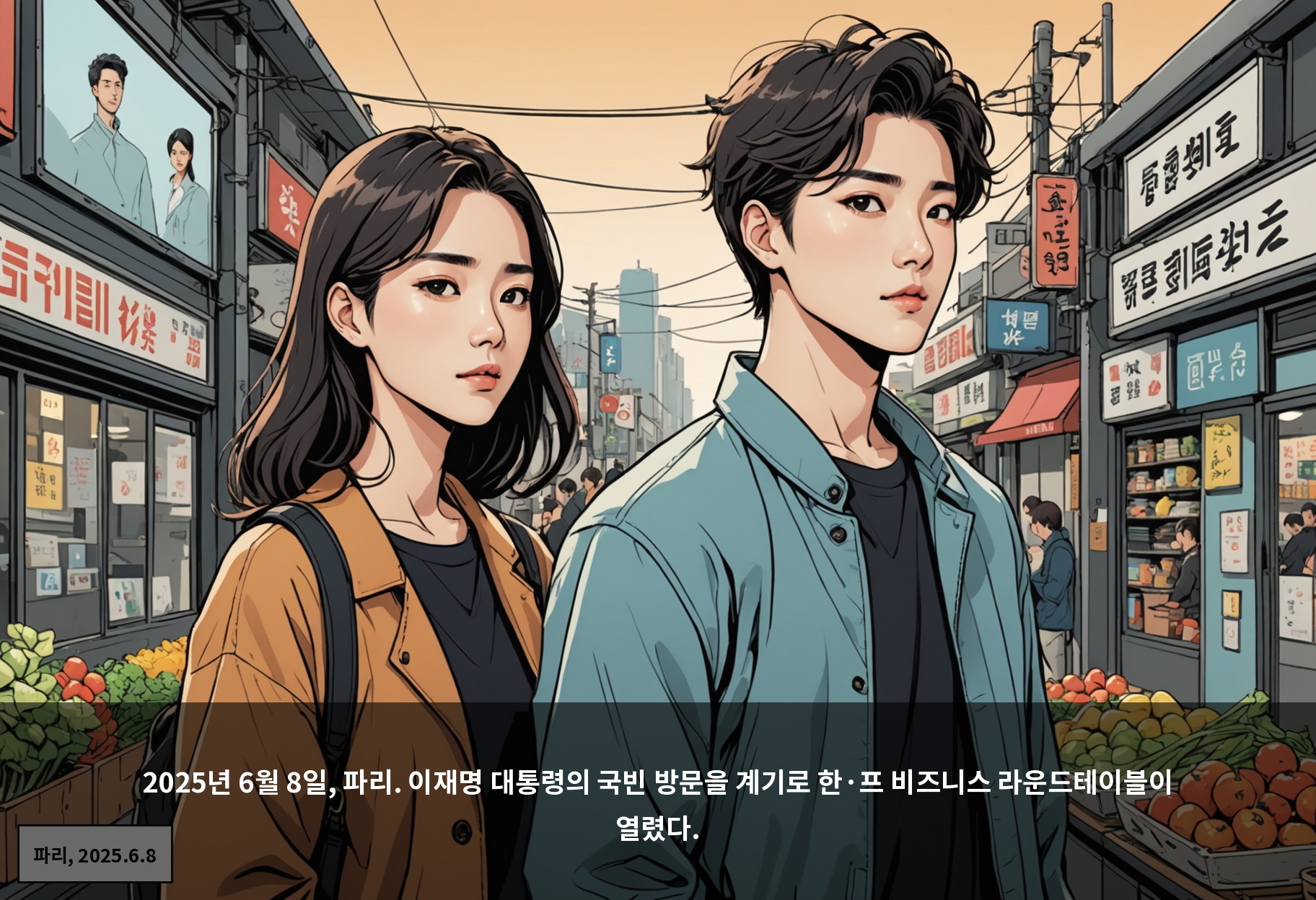 2025년 6월 8일, 파리. 이재명 대통령의 국빈 방문을 계기로 한·프 비즈니스 라운드테이블이 열렸다.