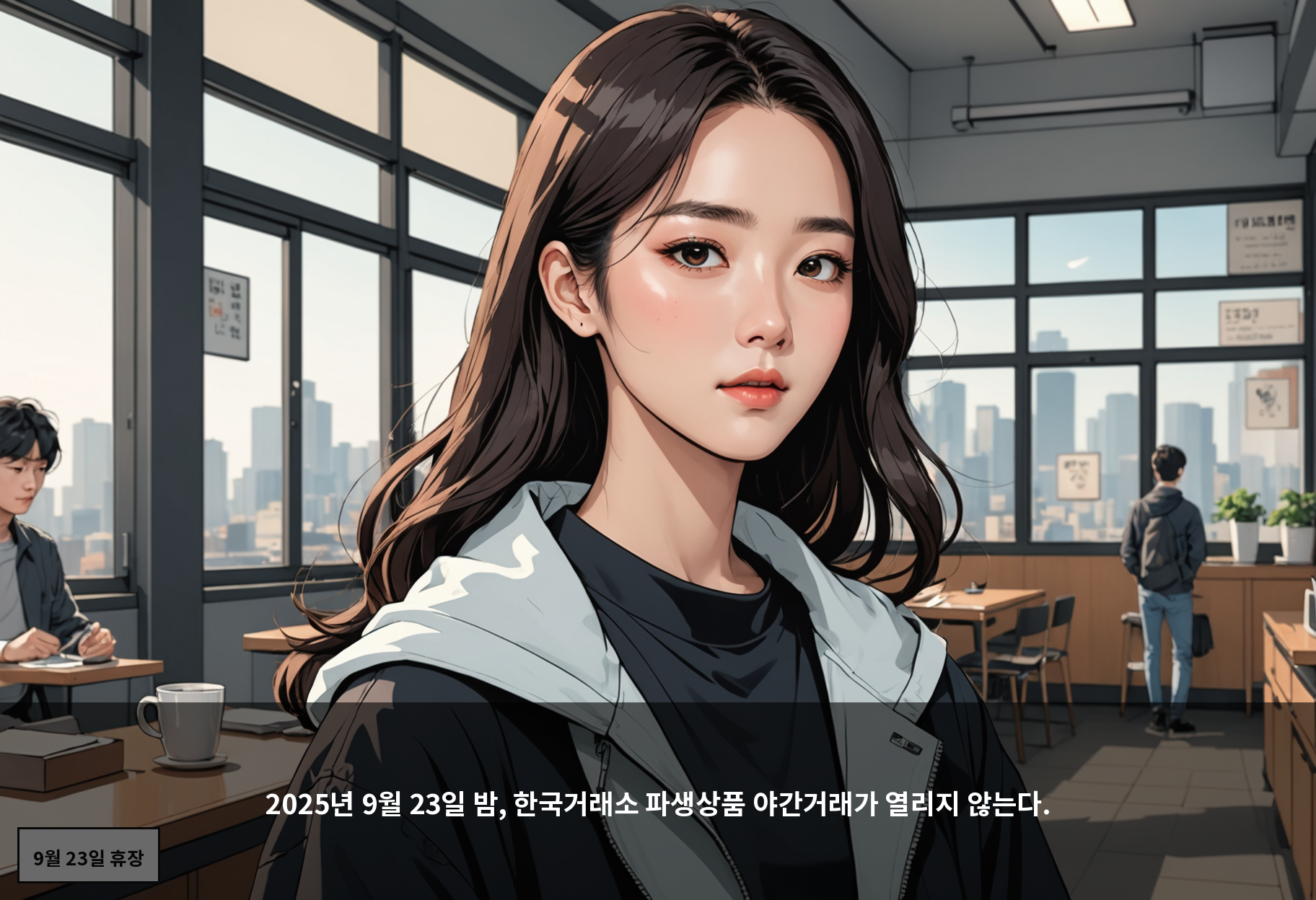 2025년 9월 23일 밤, 한국거래소 파생상품 야간거래가 열리지 않는다.