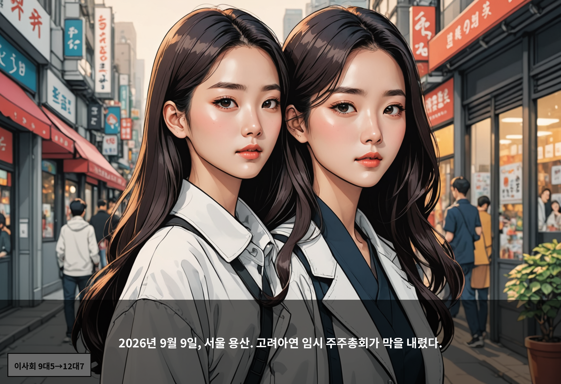 2026년 9월 9일, 서울 용산. 고려아연 임시 주주총회가 막을 내렸다.