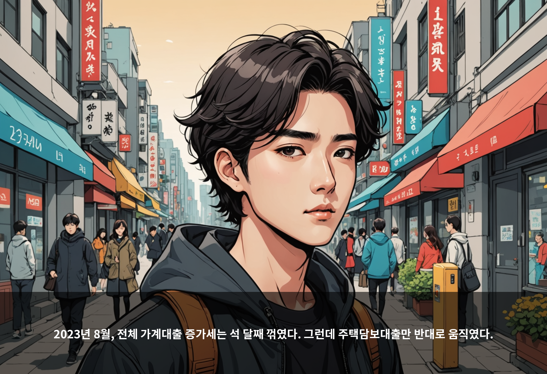 2022년 8월, 전체 가계대출 증가세는 석 달째 꺾이고 있었다. 그런데 주택담보대출만 거꾸로 올랐다.