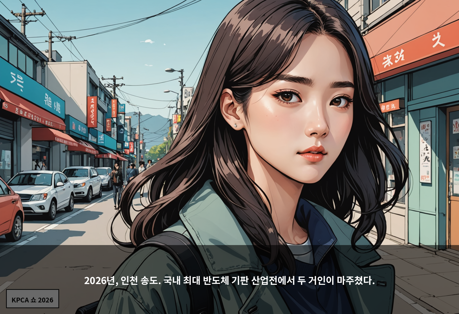 2026년, 인천 송도. 국내 최대 반도체 기판 산업전에서 두 거인이 마주쳤다.