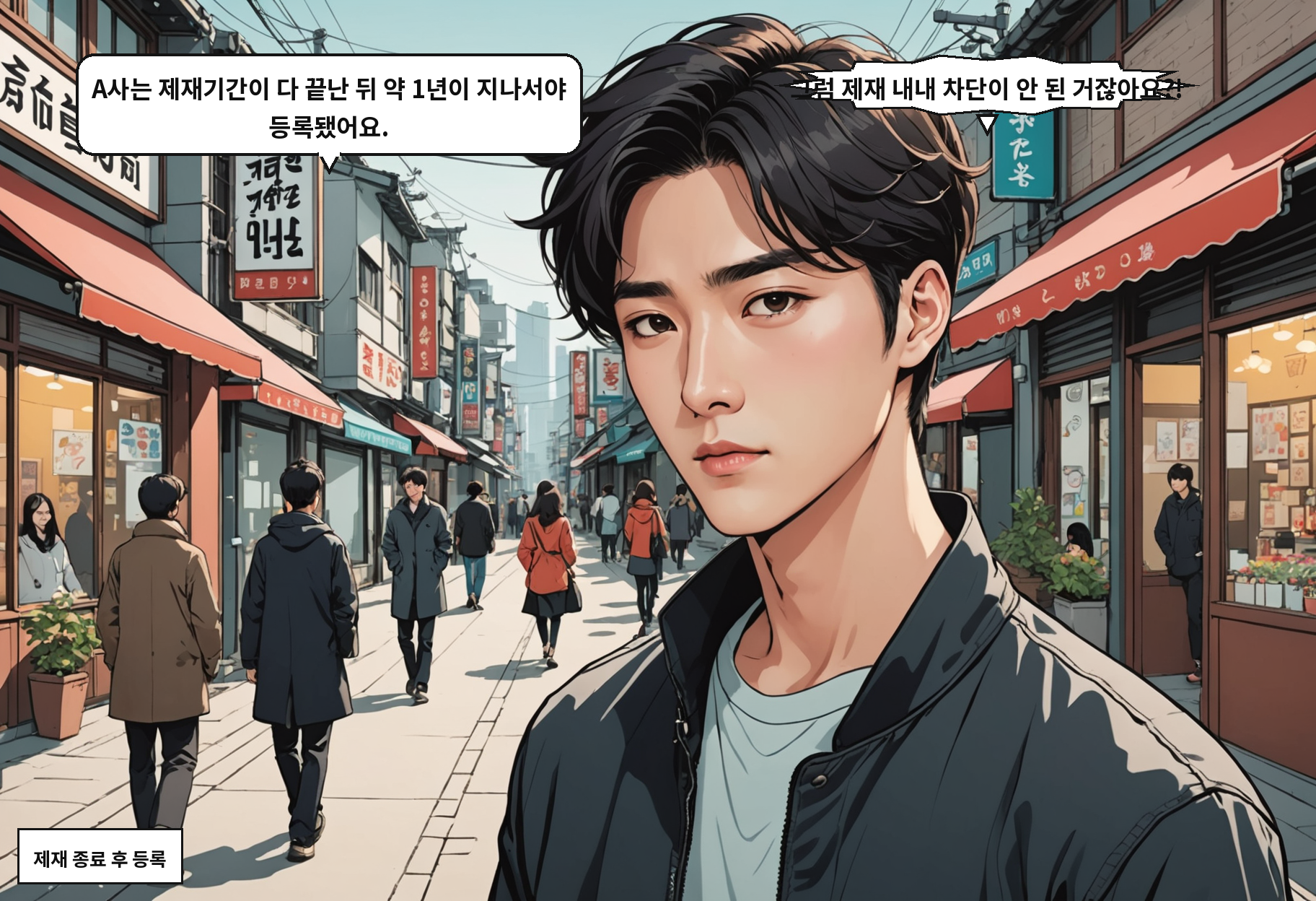 B: A사는 제재기간이 다 끝난 뒤 약 1년이 지나서야 등록됐어요. A: 그럼 제재 내내 차단이 안 된 거잖아요?!