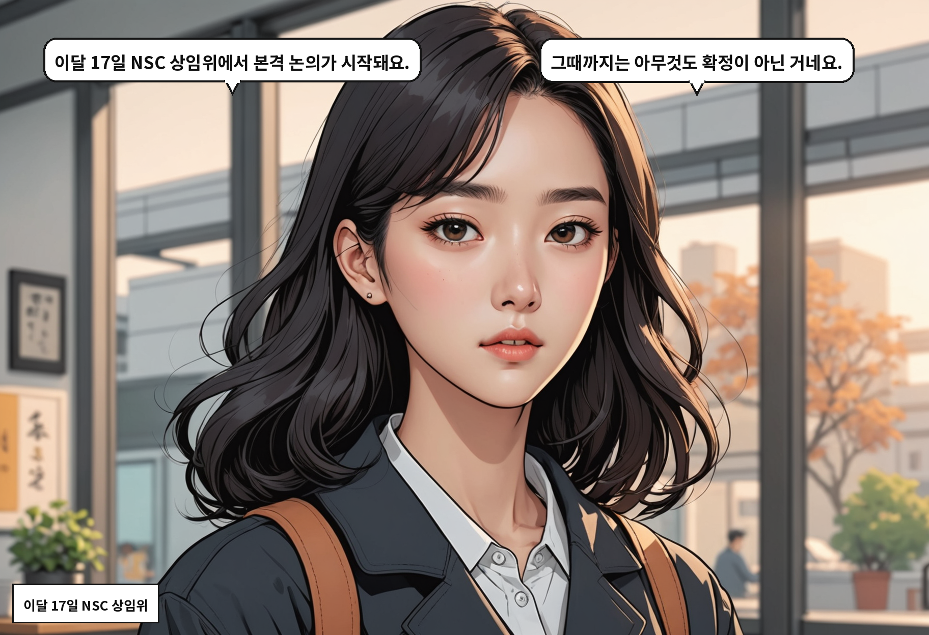 B: 청와대가 못 박았어요. 최종 결정권자는 대통령이라고. A: 그럼 실무에서 나오는 말들은 정부 입장이 아닌 거네요.