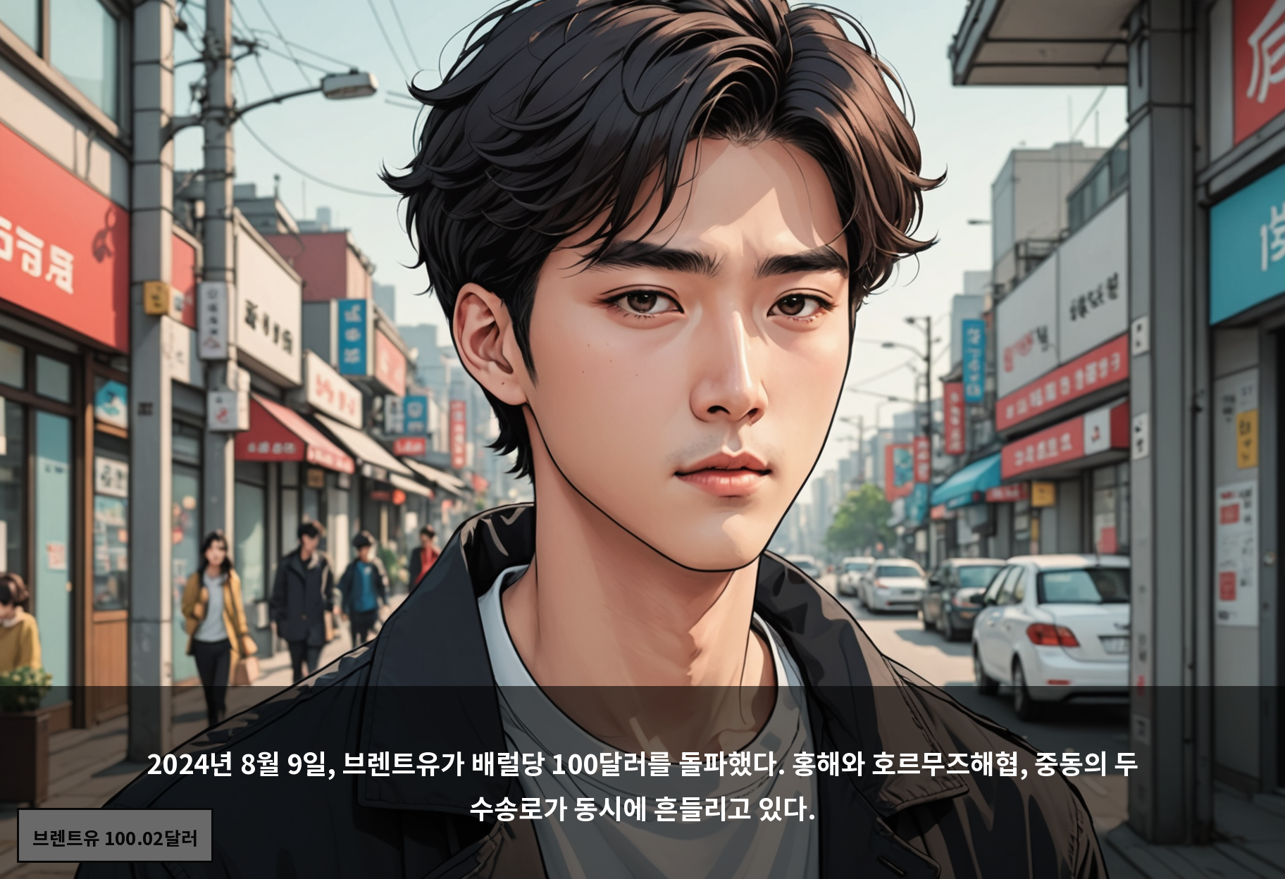 2024년 8월 9일, 브렌트유가 배럴당 100달러를 돌파했다. 홍해와 호르무즈해협, 중동의 두 수송로가 동시에 흔들리고 있다.