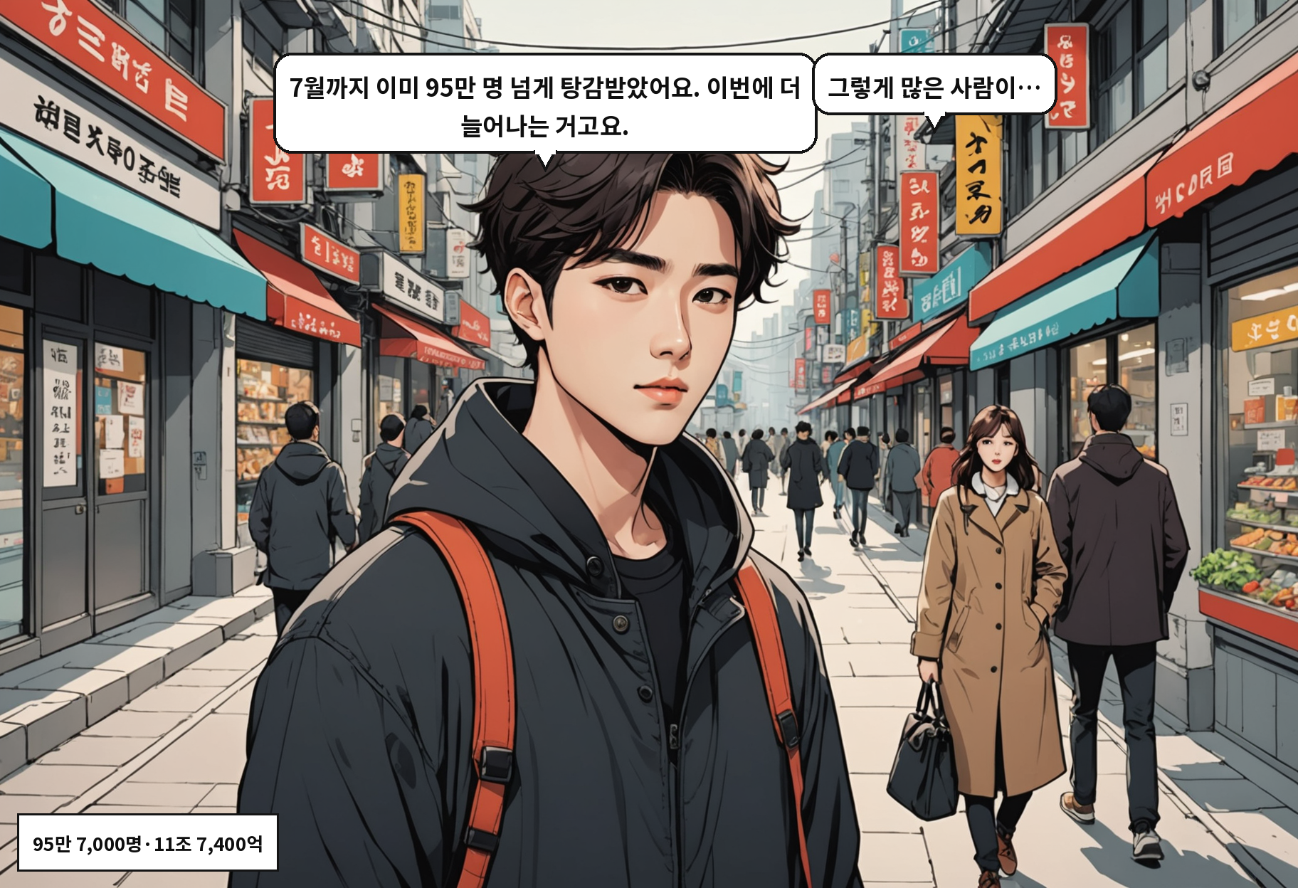 B: 7월까지 이미 95만 명 넘게 탕감받았어요. 이번에 더 늘어나는 거고요. A: 그렇게 많은 사람이…