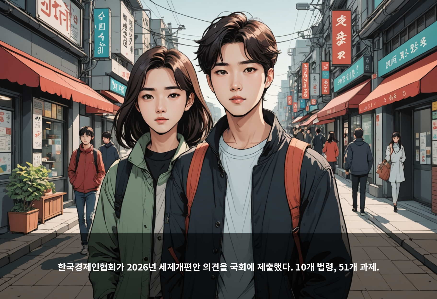 한국경제인협회가 2026년 세제개편안 의견을 국회에 제출했다. 10개 법령, 51개 과제.