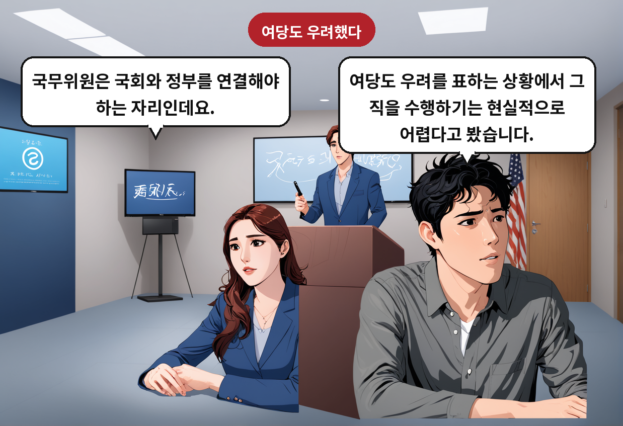 용 후보자: 여당도 우려를 표하는 상황에서 그 직을 수행하기는 현실적으로 어렵다고 봤습니다. 기자: 국무위원은 국회와 정부를 연결해야 하는 자리인데요.