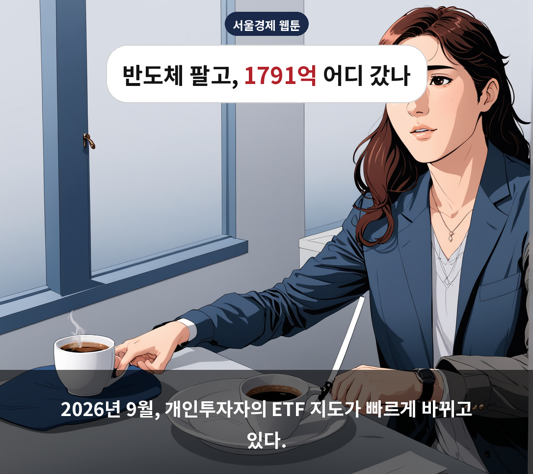 2026년 9월, 개인투자자의 ETF 지도가 빠르게 바뀌고 있다.