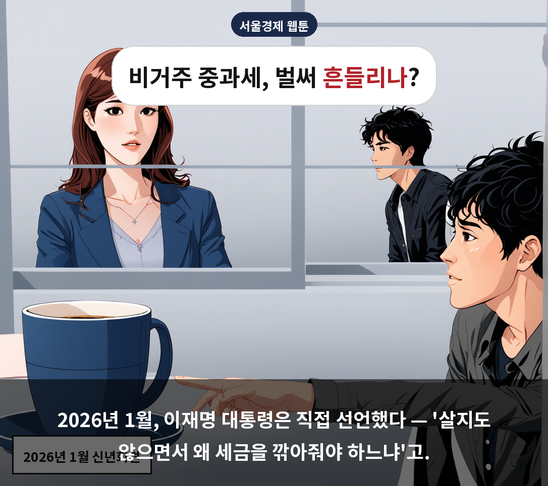 2026년 1월, 이재명 대통령은 직접 선언했다 — '살지도 않으면서 왜 세금을 깎아줘야 하느냐'고.
