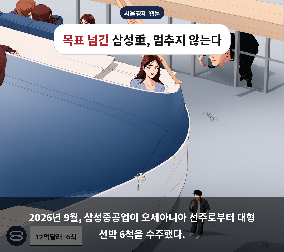 2026년 9월, 삼성중공업이 오세아니아 선주로부터 대형 선박 6척을 수주했다.