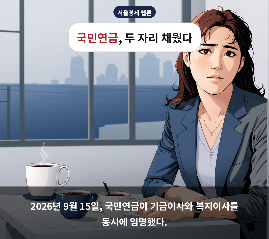 2026년 9월 15일, 국민연금이 기금이사와 복지이사를 동시에 임명했다.