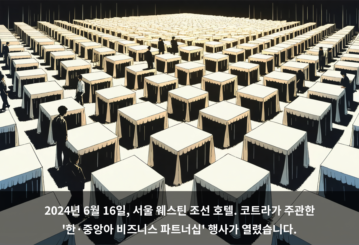 2024년 6월 16일, 서울 웨스틴 조선 호텔. 코트라가 주관한 '한·중앙아 비즈니스 파트너십' 행사가 열렸습니다.