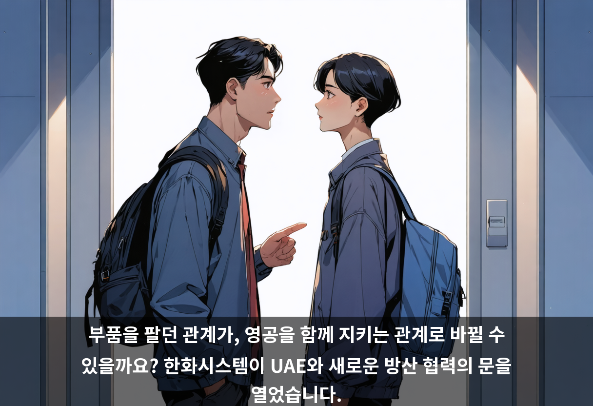 부품을 팔던 관계가, 영공을 함께 지키는 관계로 바뀔 수 있을까요? 한화시스템이 UAE와 새로운 방산 협력의 문을 열었습니다.