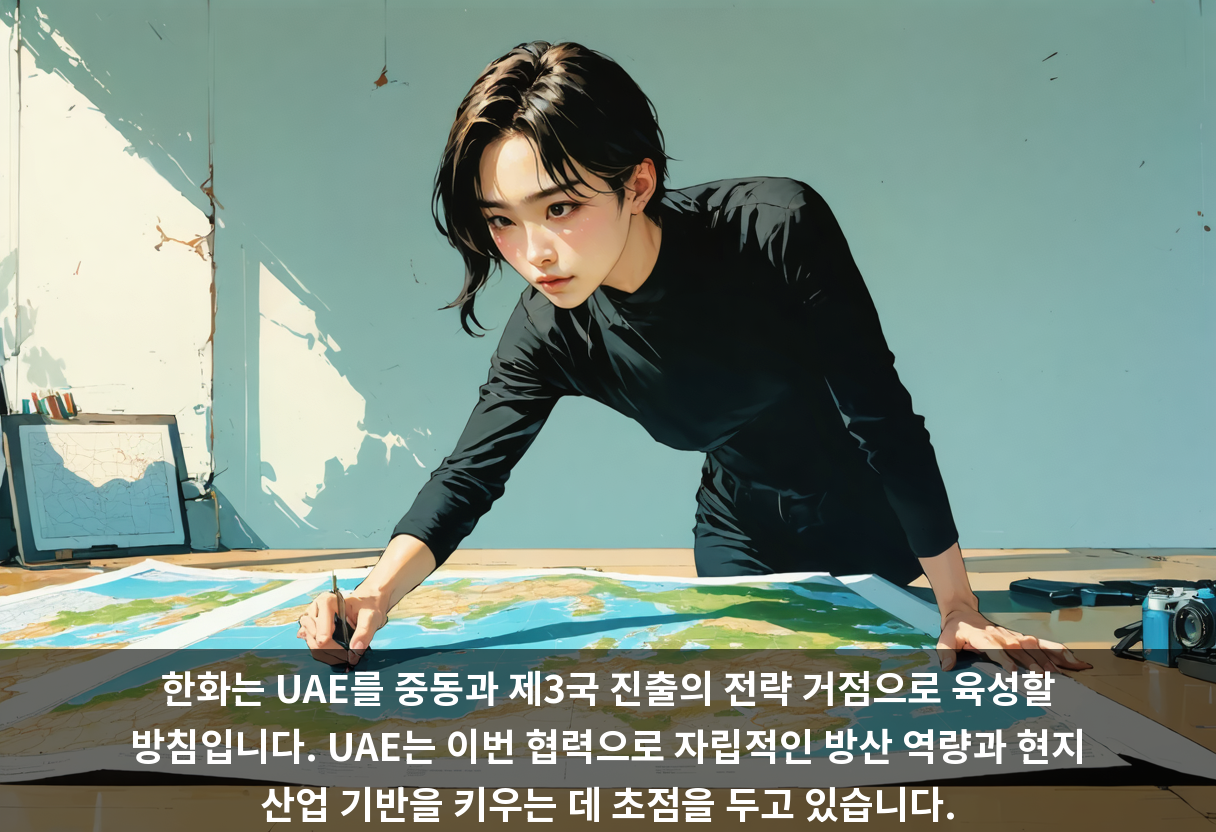 한화는 UAE를 중동과 제3국 진출의 전략 거점으로 육성할 방침입니다. UAE는 이번 협력으로 자립적인 방산 역량과 현지 산업 기반을 키우는 데 초점을 두고 있습니다.